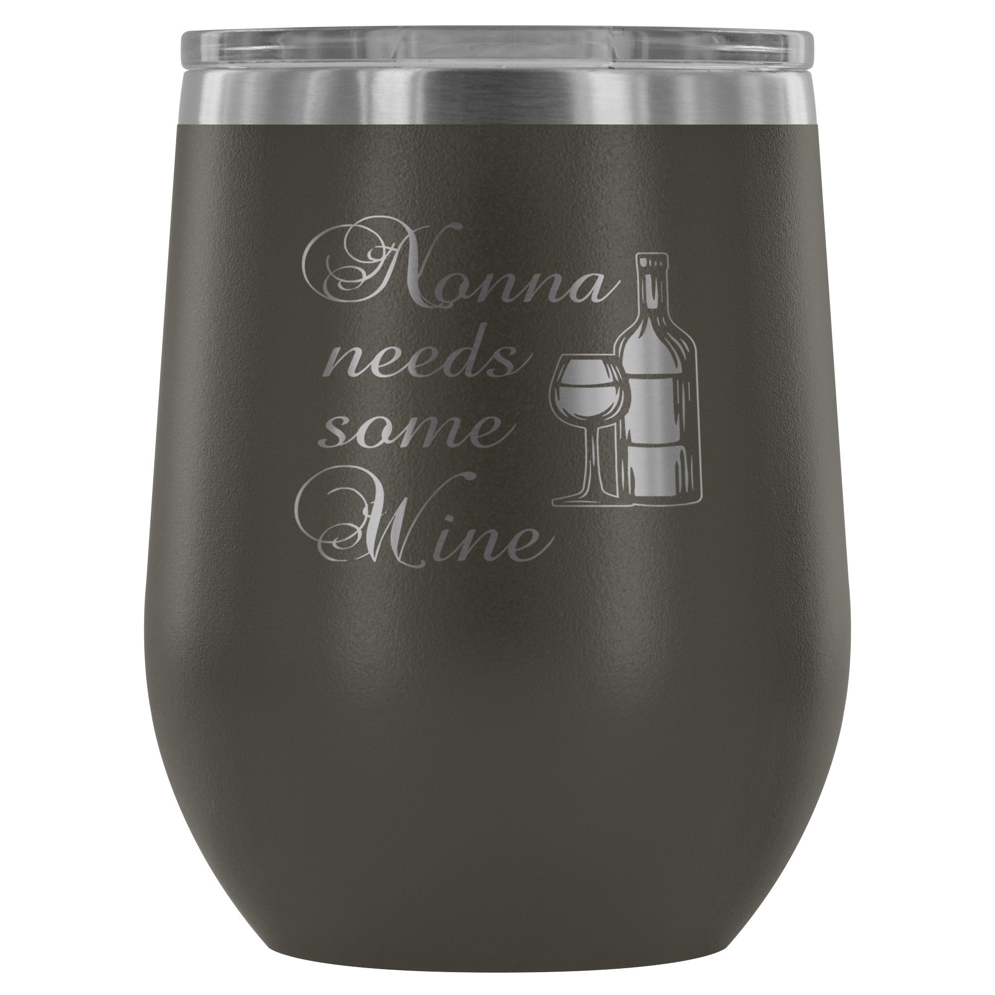 12 oz Insulated Stainless Steel Wine Tumbler with Lid - Double Wall Vacuum Travel Cup for Wine, Coffee & Cocktails - BPA Free & Lightweight - Perfect for Outdoor Picnics, Beach Trips & Commuting