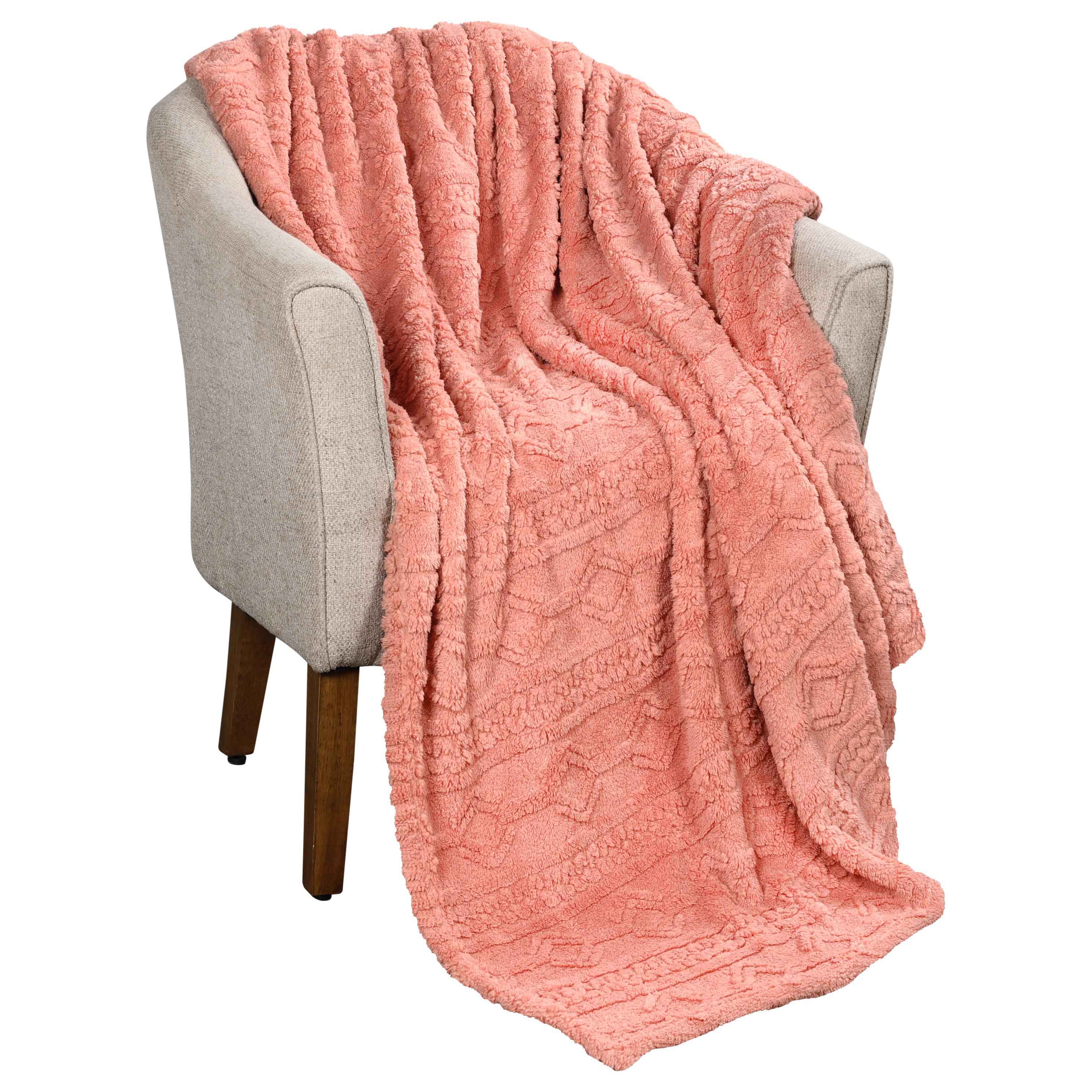 Arctic Boho Jacquard Plush Fleece Blanket - Ultra Soft & Warm Winter Throw for Couch, Bed, Sofa - Perfect for Home Decor, Cozy Nights & Gift Giving