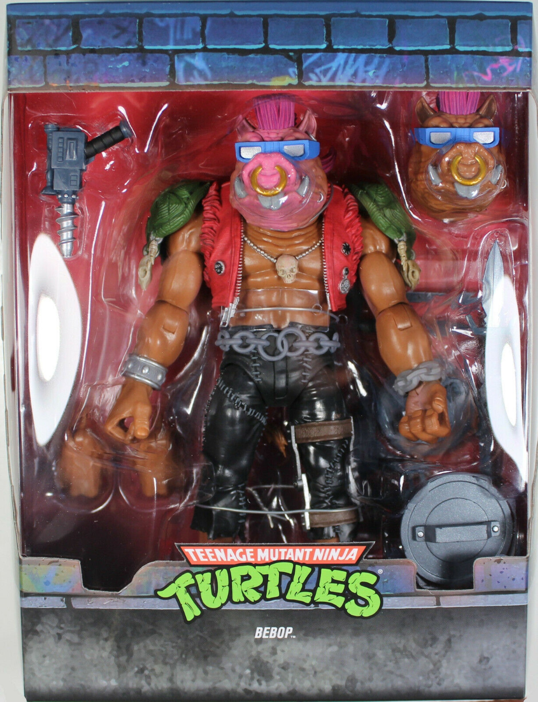 Bebop TMNT Super Seven Action Figure - Teenage Mutant Ninja Turtles Collectible Toy for Fans & Display - Perfect for Play, Gifts, and Comic Con Events
