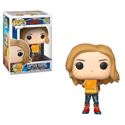 **Captain Marvel Pop! Vinyl Figure - Collectible Lunchbox Edition [444] | Funko Pop Marvel Collectible for Display & Gifts**    **使用场景:** Perfect for Marvel fans, collectors, or as a unique gift for birthdays, holidays, or office decor. Display it on shelves, desks, or in themed collections.