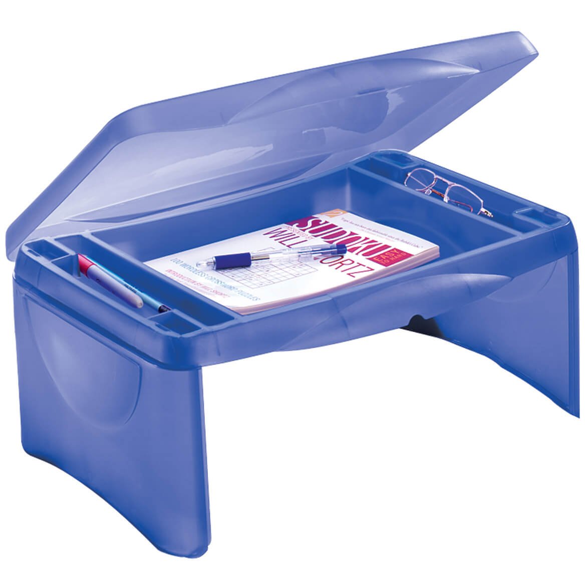 Portable Folding Lap Desk with Tray - Perfect for Bed, Sofa & Travel