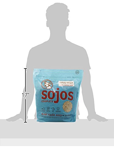 Sojos Complete Natural Raw Freeze Dried Dog Food Mix - Turkey Recipe (7 lb) | Grain-Free, High-Protein Dog Food for All Life Stages | Perfect for Travel, Camping & Everyday Meals