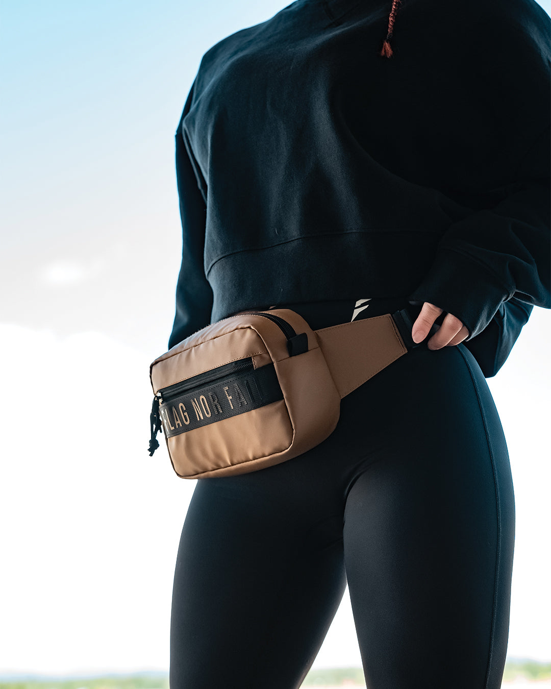 Momentum Mini Sling Bag 2L - Lightweight Crossbody Chest Bag for Men & Women - Perfect for Travel, Hiking, and Everyday Use - Sand Color