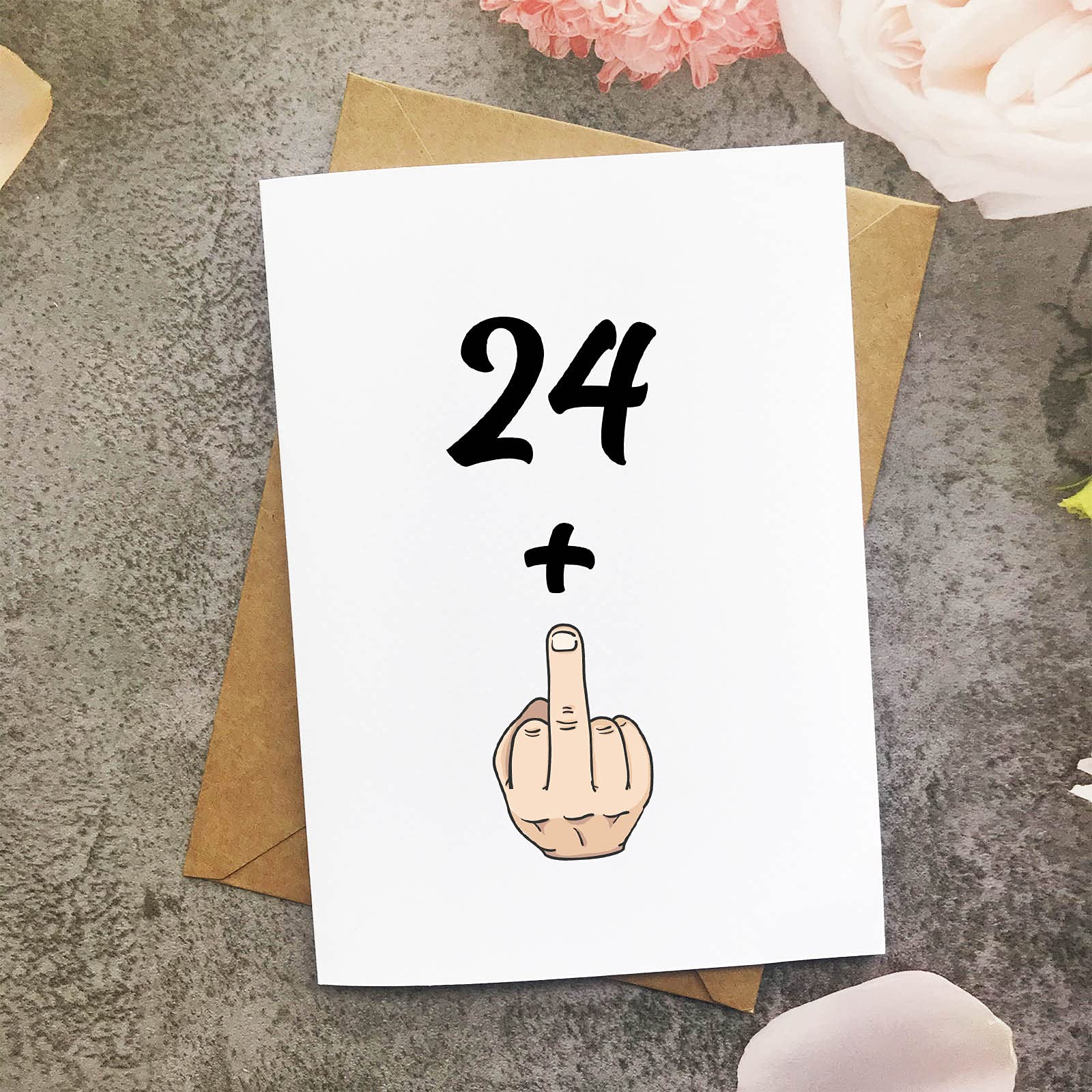 Funny 25th Birthday Card for Women & Men - Hilarious 24+1 Joke Card - Perfect 25 Years Old Gift Idea for Friends & Family - Great for Birthday Parties & Milestone Celebrations
