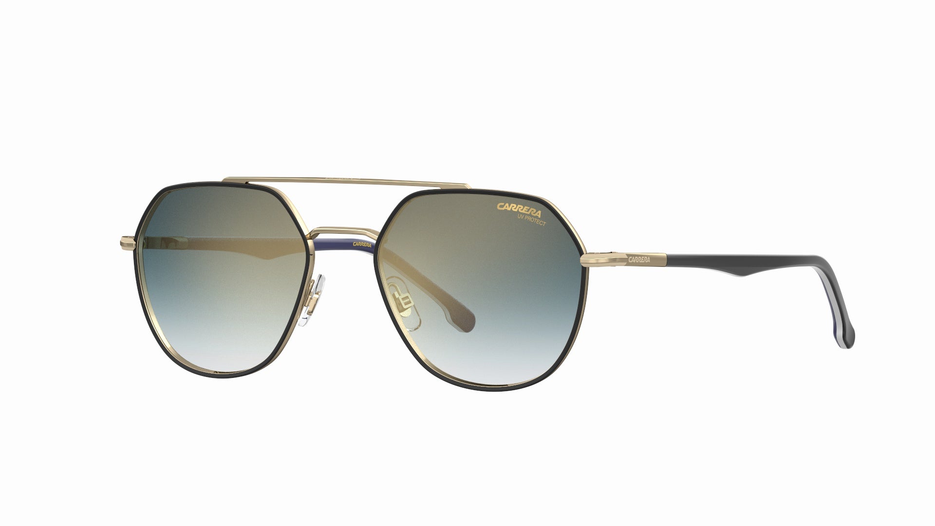 Black Gold/Blue Shaded Gold Mirror