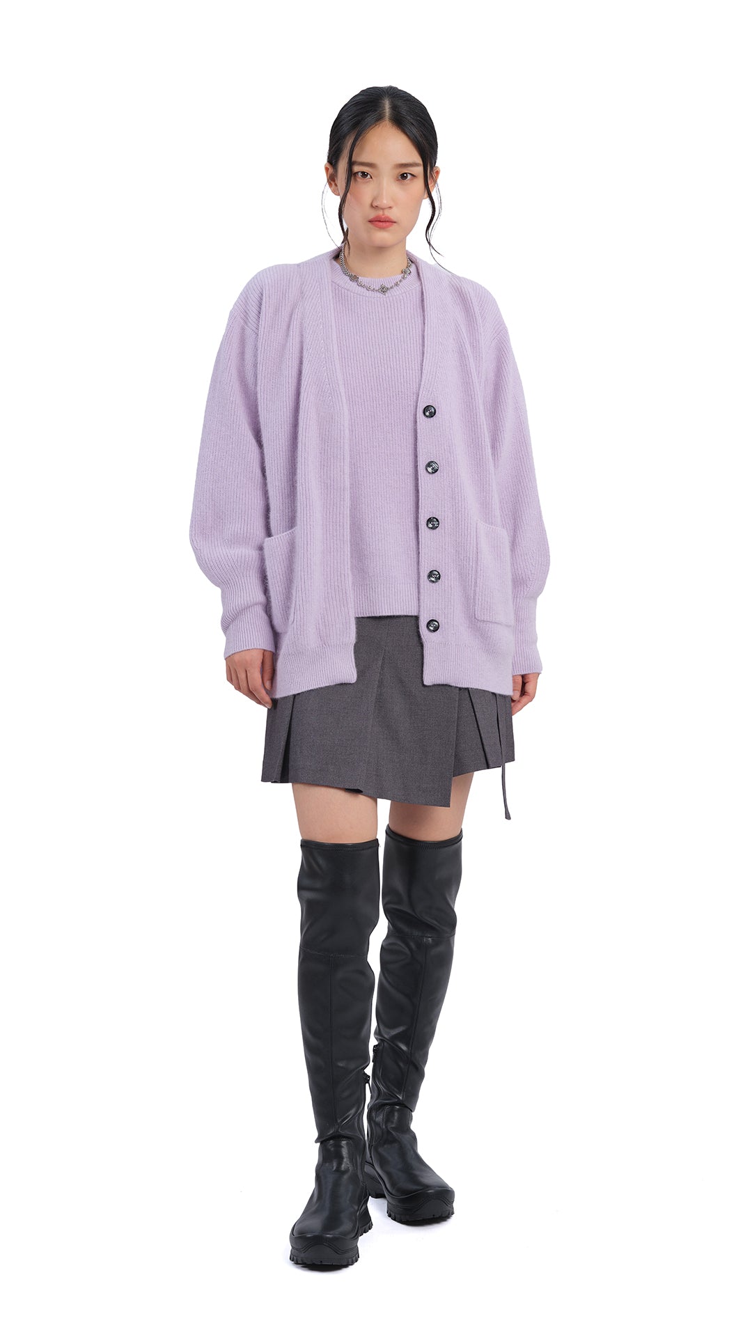 Fox Mix Cardigan Sweater for Women - Cozy Knit Open Front Long Sleeve Wrap - Perfect for Fall, Winter & Casual Outfits
