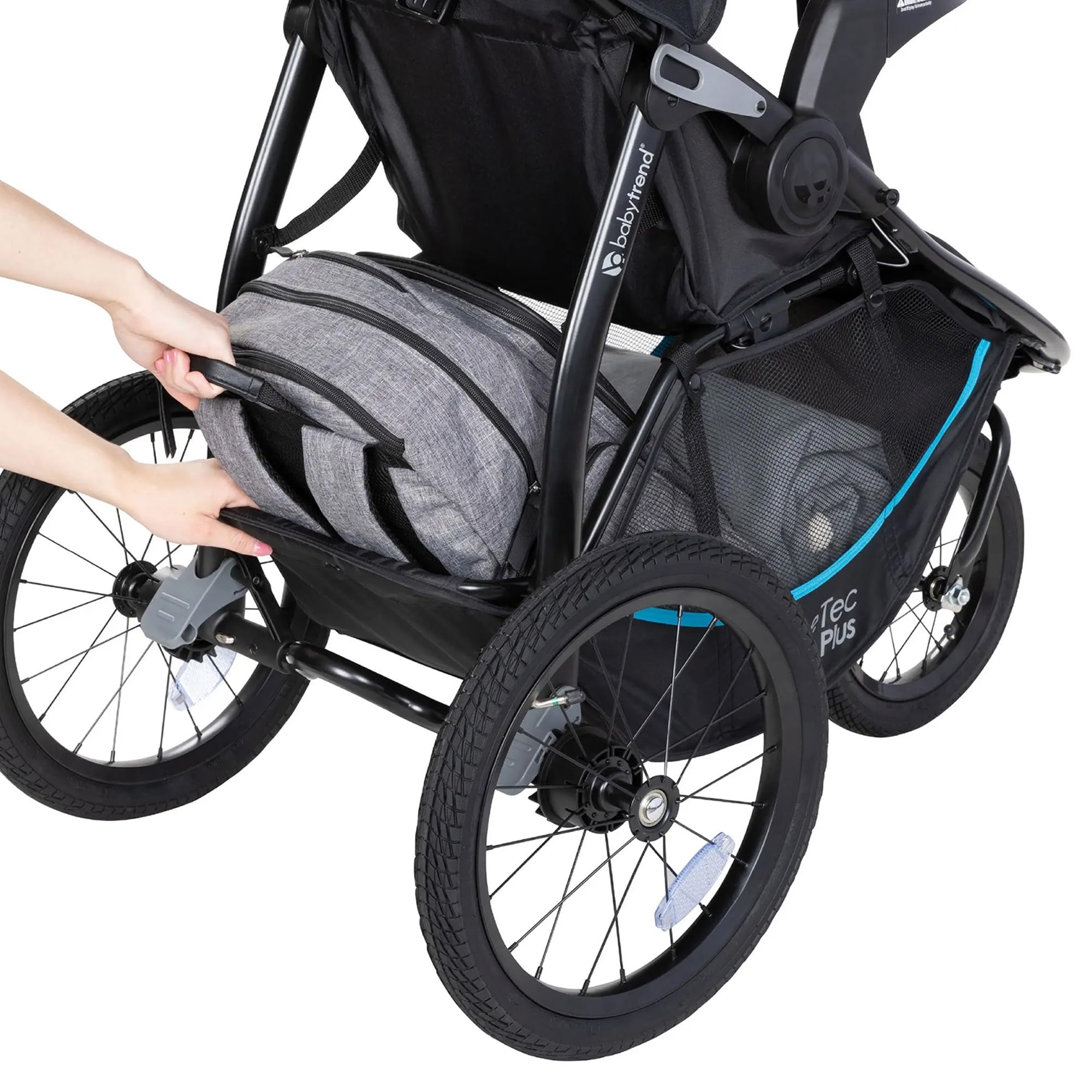 Baby Trend Expedition® Race Tec™ Plus Jogger Stroller - Ultra Marine Blue | Lightweight All-Terrain Jogging Stroller for Active Parents | Perfect for Running, Hiking & Outdoor Adventures with Baby