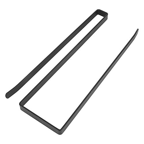 Stainless Steel Paper Towel Holder - Black Paper Towel Rack & Organizer for Kitchen, Cabinet, Countertop - Durable Towel Roll Hanger for Easy Storage & Access