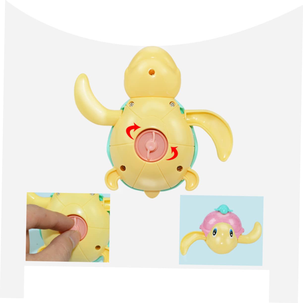 DRESSOOS 2-Pack Wind-Up Swimming Turtle Bath Toys - Safe Bathtub Water Toys for Toddlers & Kids | Fun Bath Time, Pool & Beach Play