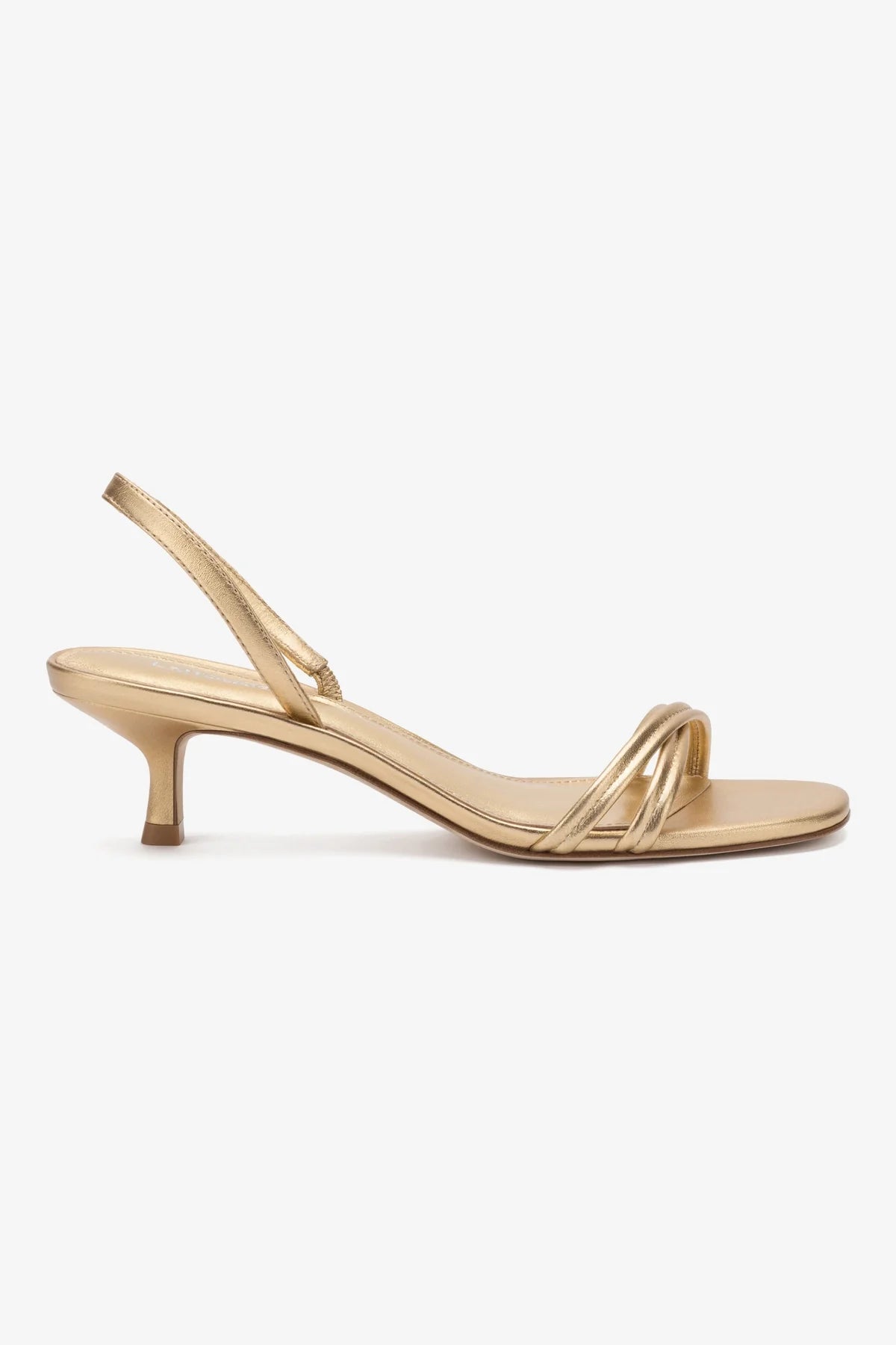 Mini Annie Sandal in Gold Metallic Leather - Women's Comfortable Dressy Strappy Sandals for Weddings, Parties & Summer Outfits