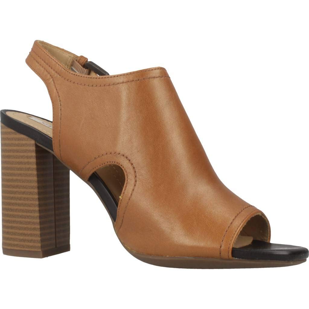 Geox Women's D Sandal Vega A - Comfortable Wedge Heel Open Toe Sandals for Women | Summer Beach Walking, Casual Outings & Vacation Wear