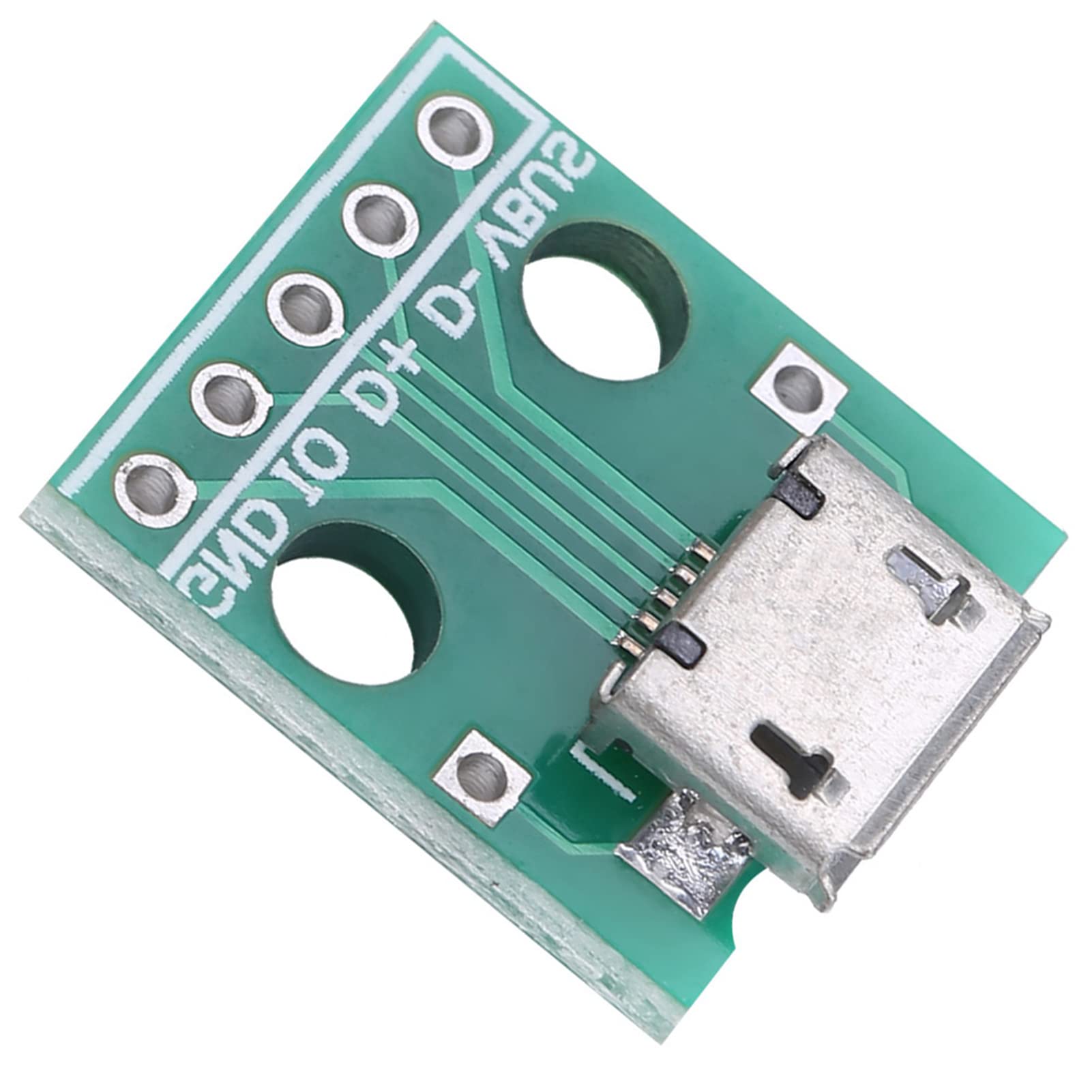 10PCS Micro USB Female to DIP Adapter Board - 5 Pin 2.54mm Pitch Converter for DIY Projects, USB Power Supply & Breadboard Prototyping | Perfect for Arduino, Raspberry Pi & Electronics Development
