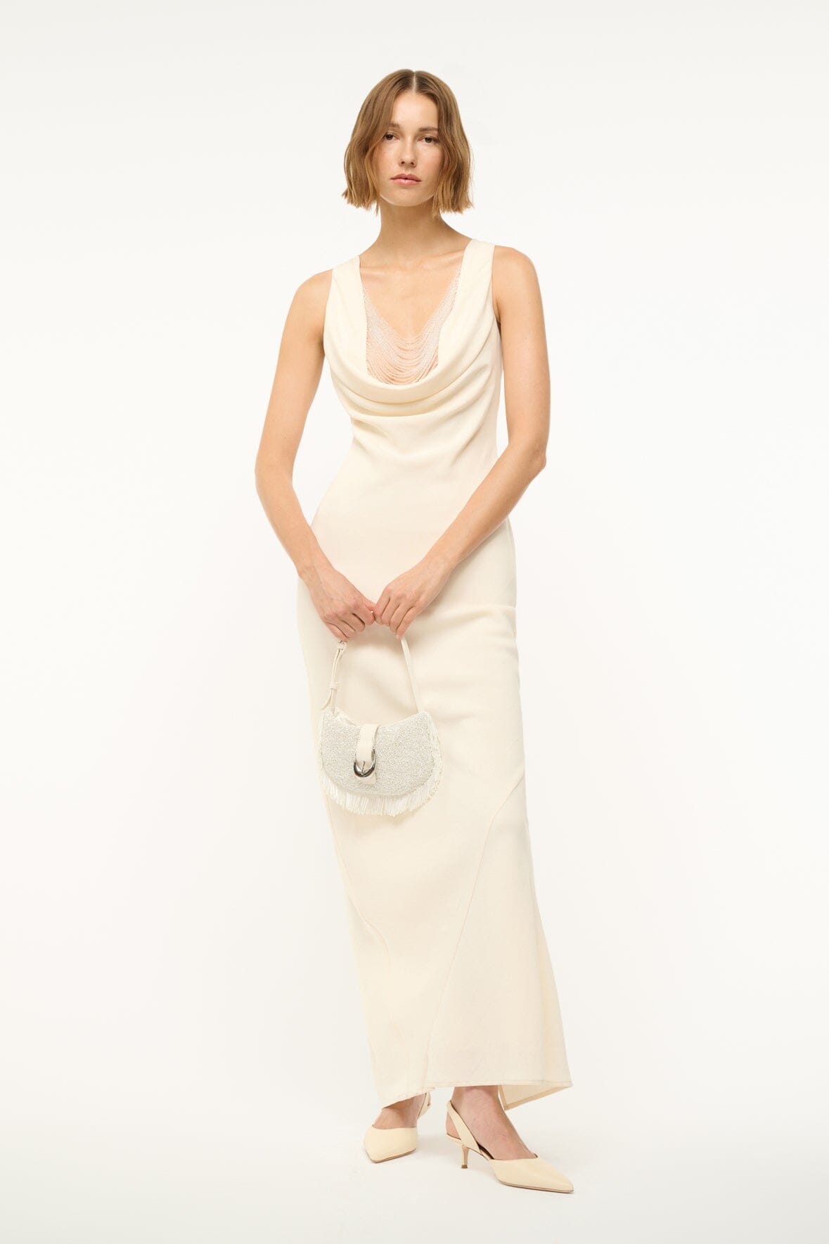 GIA Ivory Dress - Elegant Women's Formal Gown for Weddings, Parties & Special Occasions