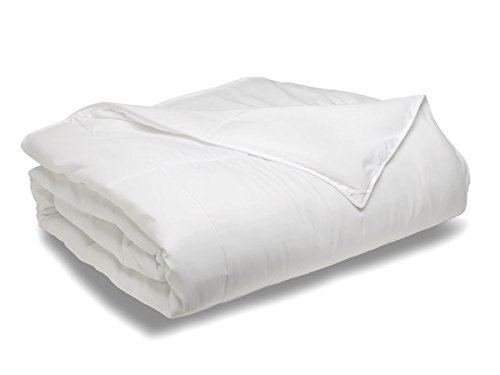 Natural Comfort White Down Alternative Comforter - Hypoallergenic & Breathable Embossed Microfiber Shell - Lightweight Filling - Full/Queen Size - Perfect for All Seasons, Bedroom & Guest Room Decor