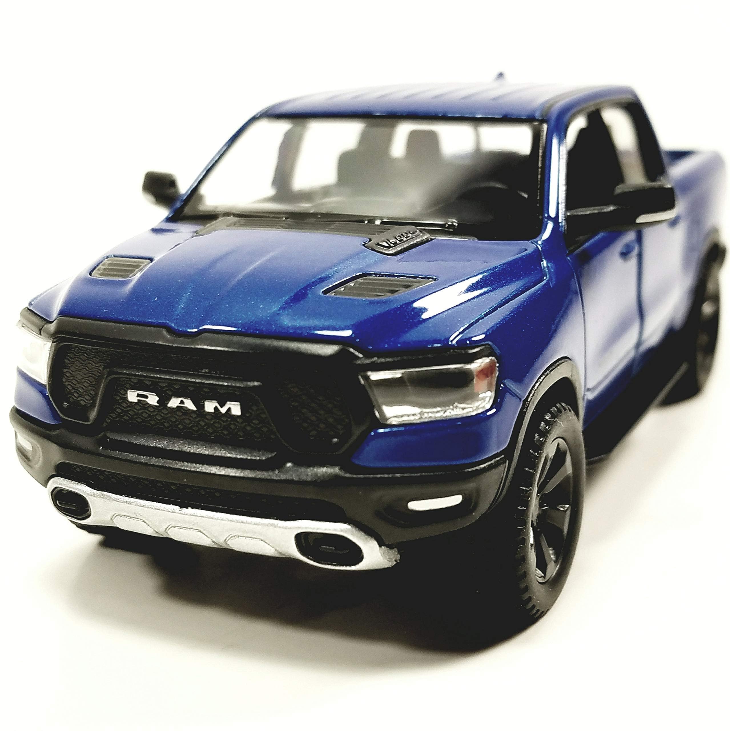 2019 Dodge Ram 1500 Pickup Truck 1/46 Scale Diecast Model Car - Blue | Kinsmart Collectible Toy for Adults & Kids | Perfect for Display, Gifts, and Car Enthusiast Collections