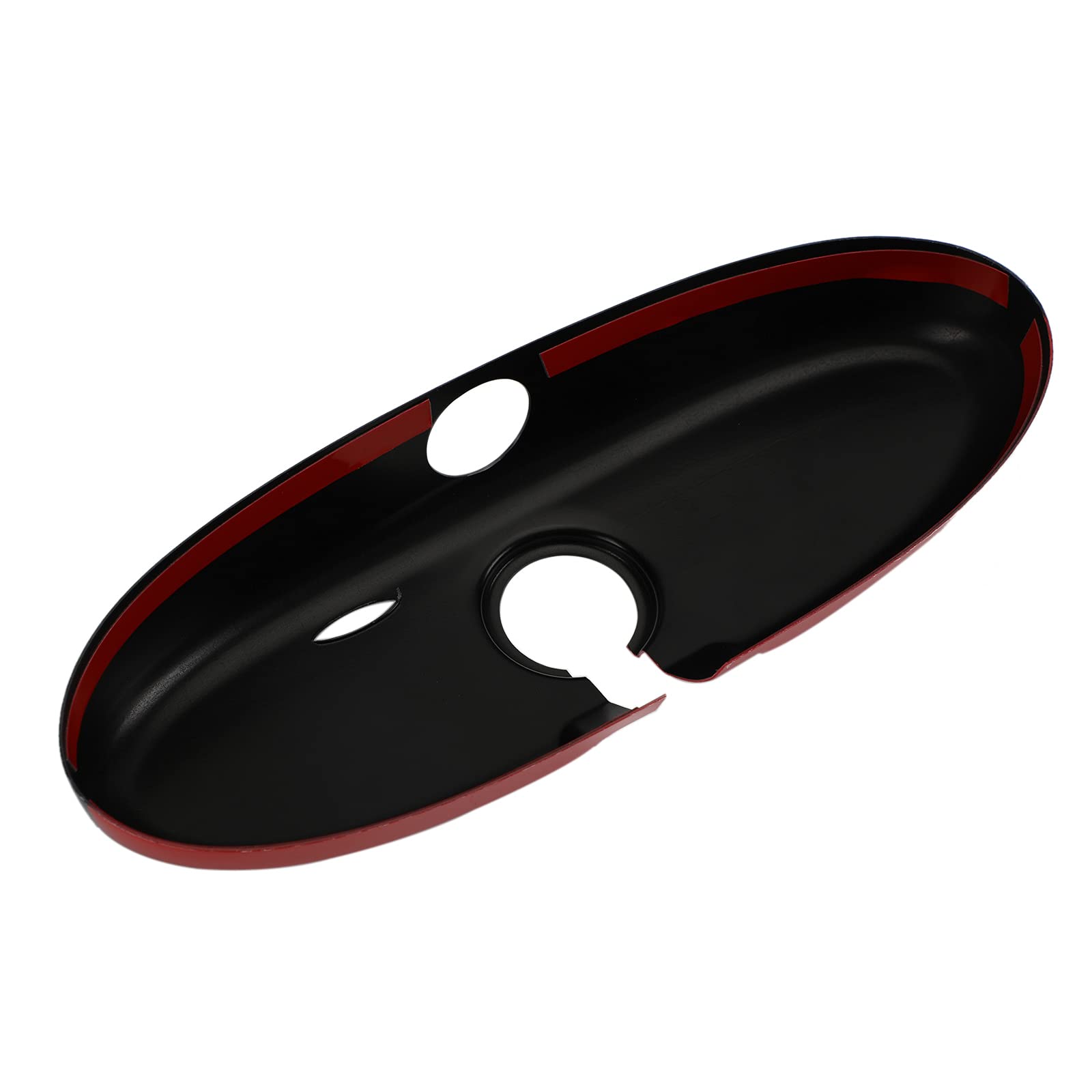 Black & Grey Checkered Red Rear View Mirror Covers for BMW MINI Cooper R55 R56 R57 - Side Mirror Protectors for Enhanced Style & Protection (Perfect for Car Enthusiasts & Customization)