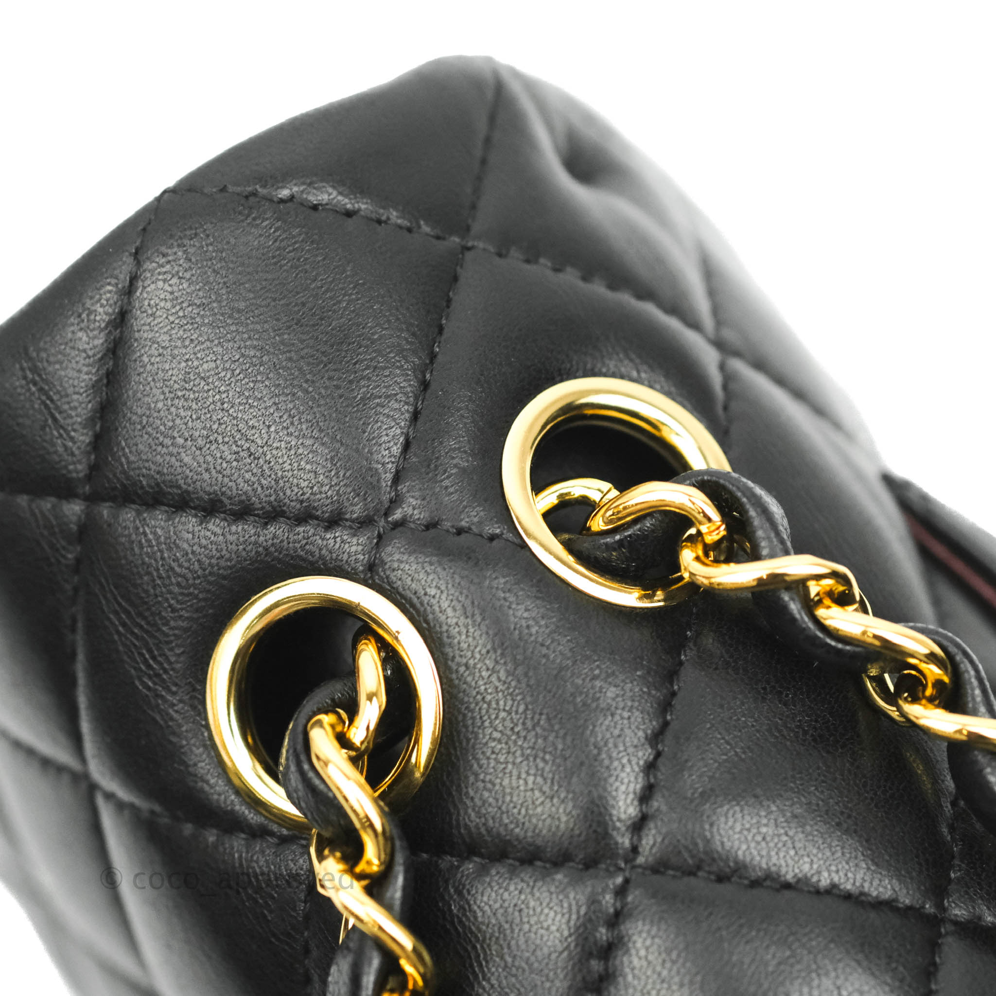 Chanel Classic Medium Double Flap Bag Black Lambskin Leather with Gold Hardware - Luxury Handbag for Women, Perfect for Evening Events & Special Occasions