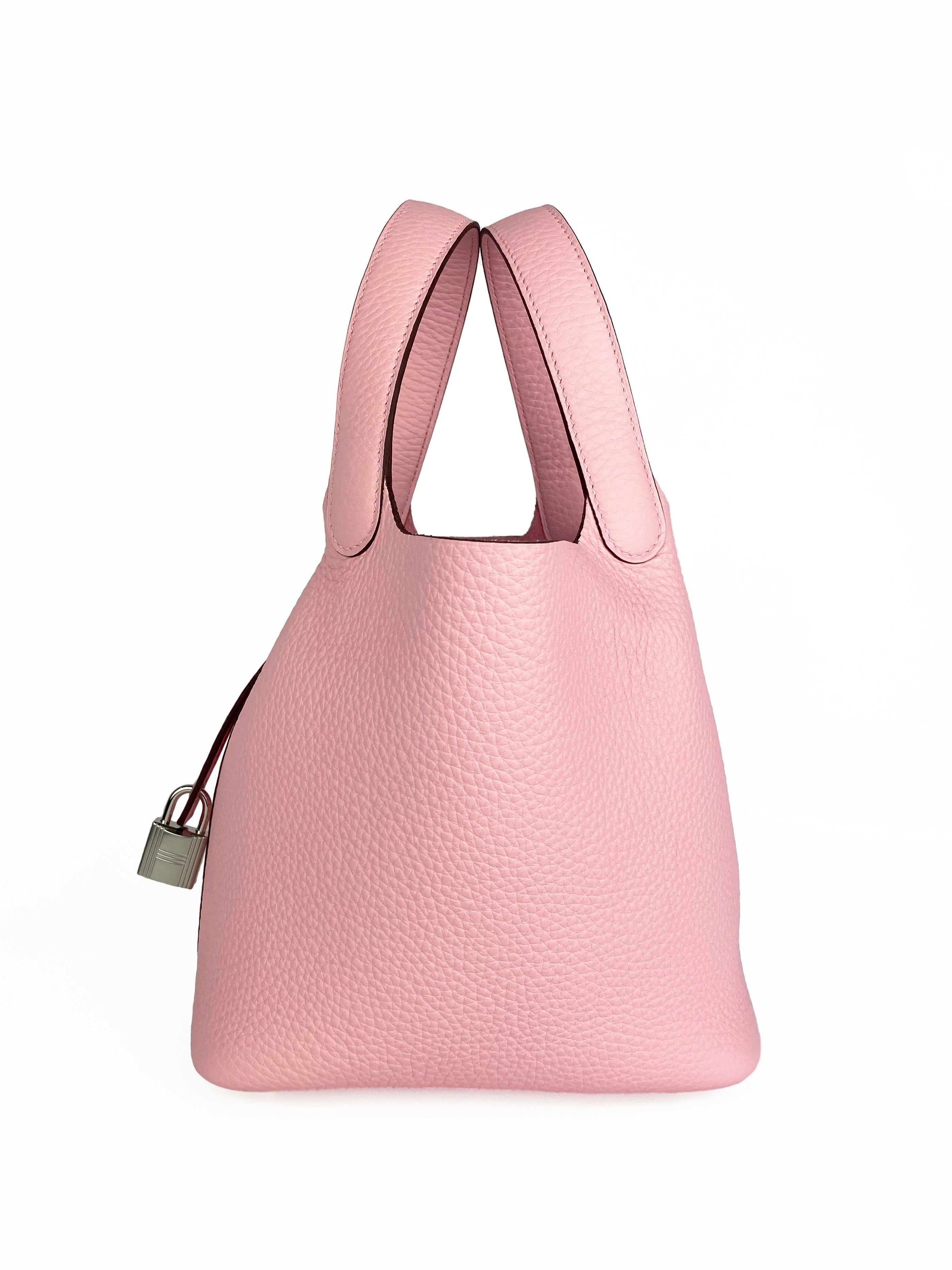 Authentic Hermes Rose Sakura Picotin Lock 18 Bag - Luxury Handbag for Women | Perfect for Everyday Use, Date Night & Special Occasions