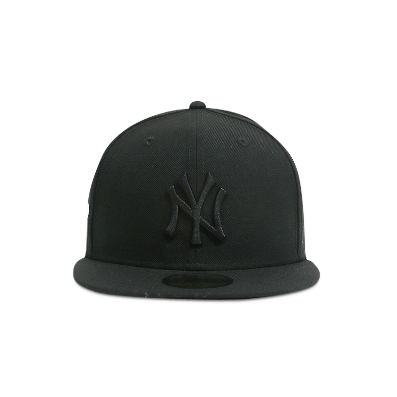 New York Yankees Black Men's Fitted Baseball Caps - Official MLB Licensed Hat for Sports Fans & Streetwear Fashion