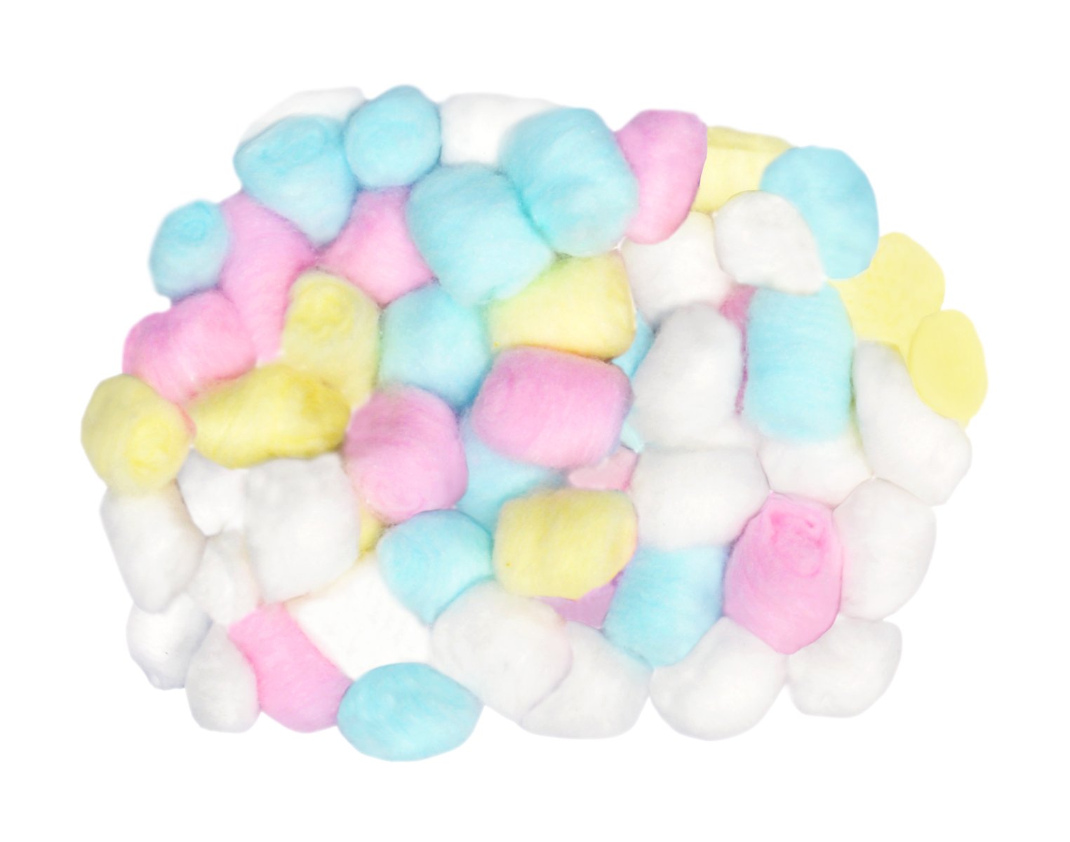 PANACHE Total Cotton Essentials - 50 Count Soft & Highly Absorbent Cotton Balls, Squares & Rounds for Makeup Removal, Skincare, Medical & First Aid Use | Cosmetic Cotton Pads for Face, Nails & Hygiene Care