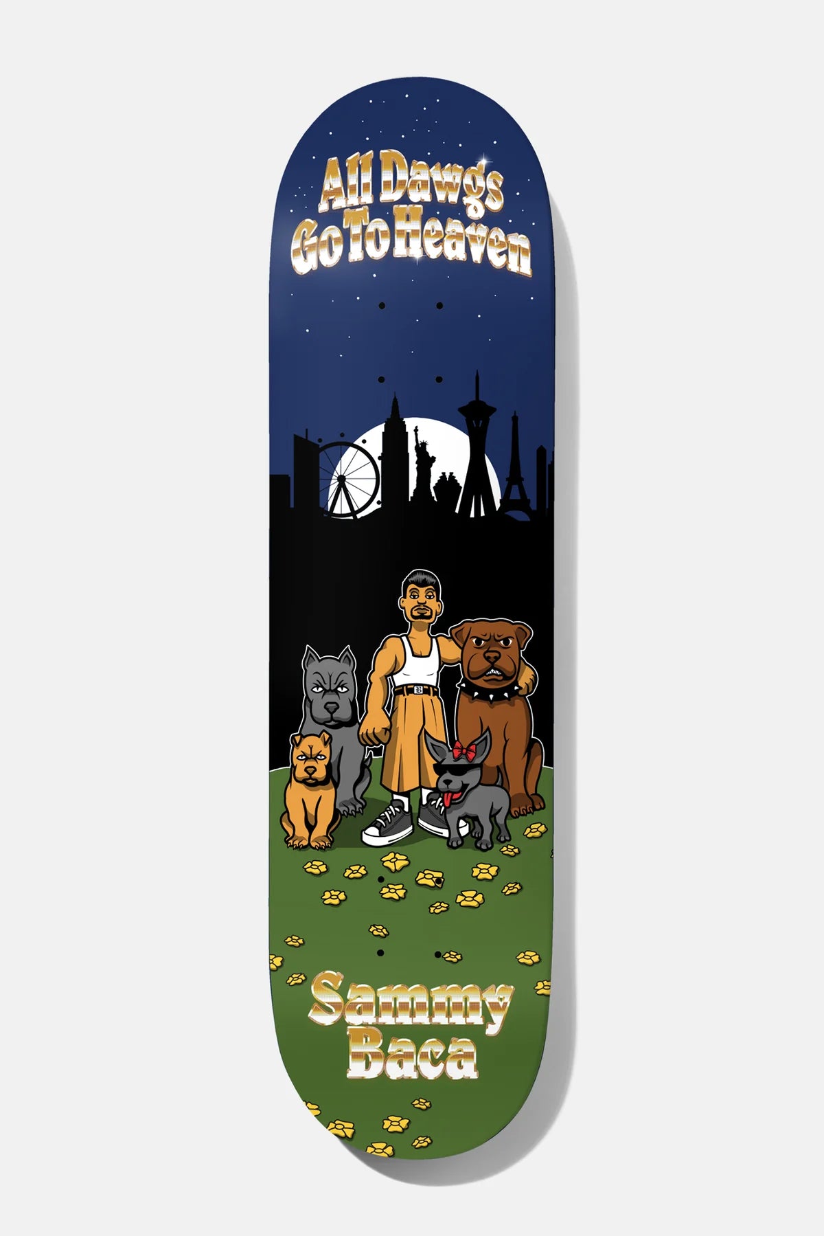 Baker Baca All Dawgs Go To Heaven Skateboard Deck 8.5