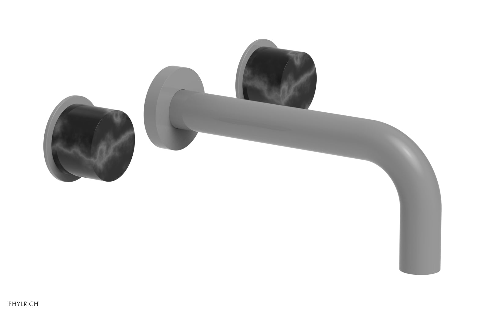 Premium BASIC II Wall Lavatory Set - Black Marble 13