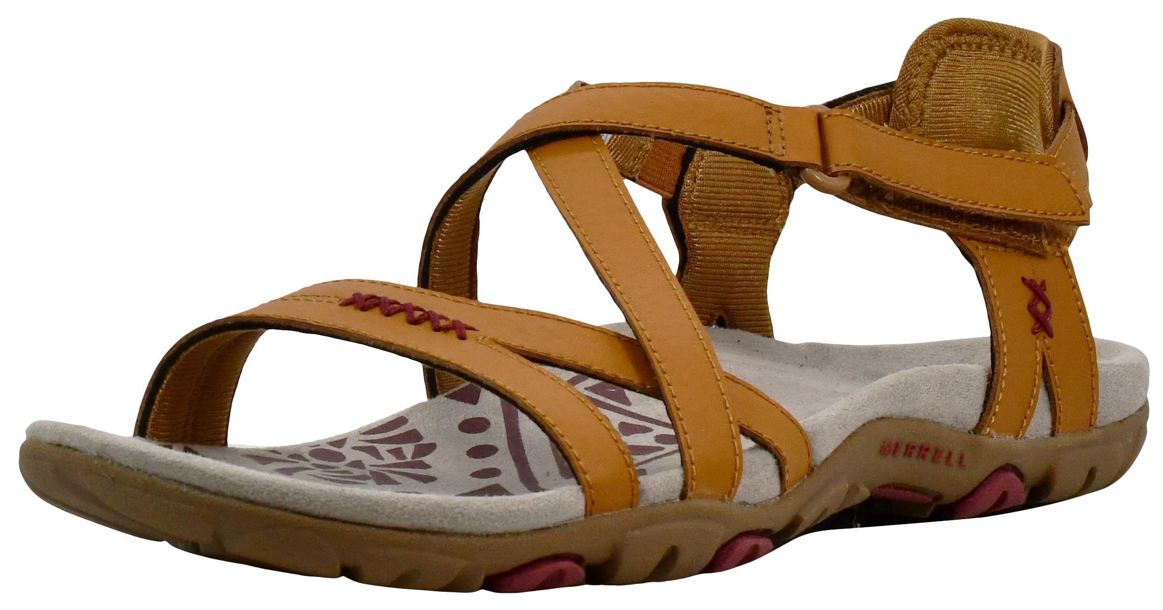 Merrell Women's Sandspur Rose Leather Sandals - Comfortable & Stylish Hiking Sandals for Outdoor Adventures, Travel & Casual Wear