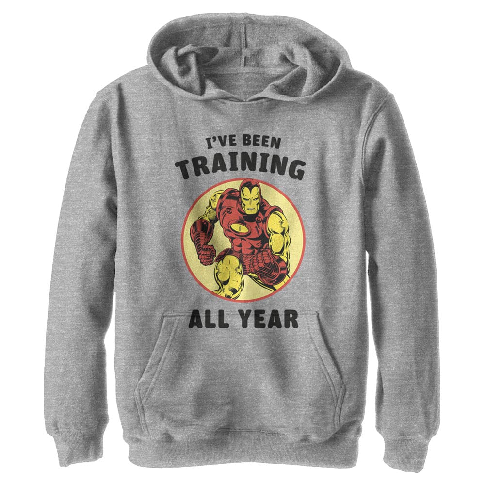 Marvel Iron Man Boys' Training Hoodie - Kids Superhero Costume & Casual Wear for Halloween, Cosplay, and Everyday Play