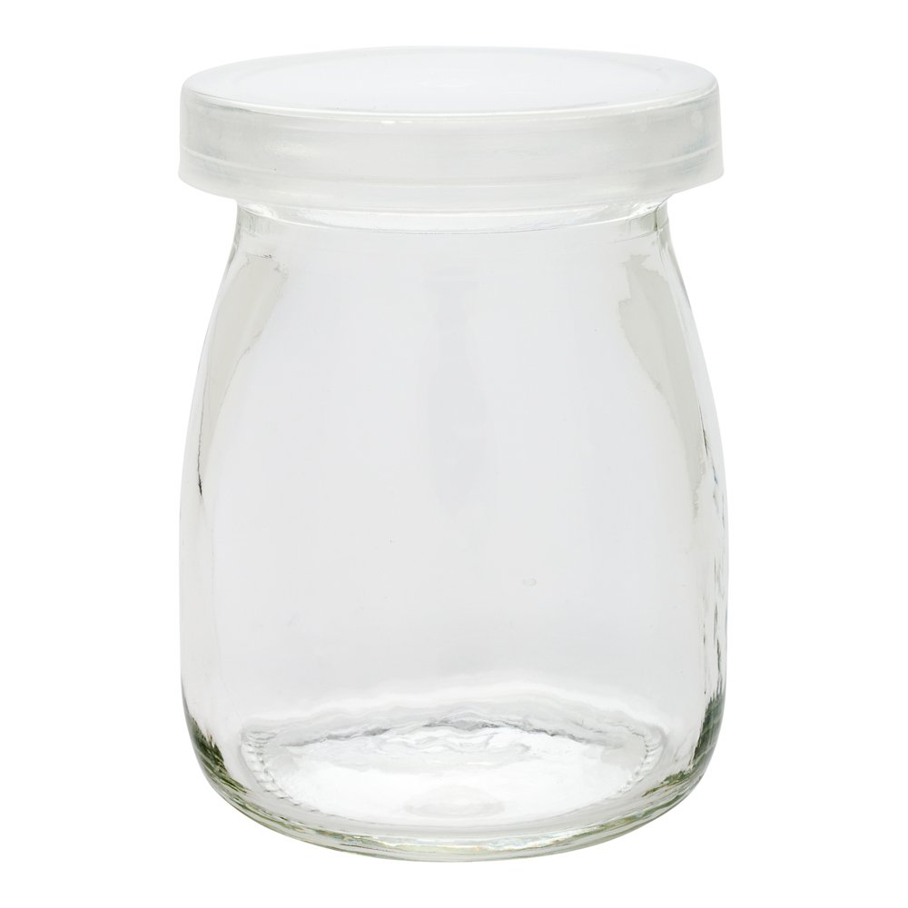 **3.5-OZ Glass Jars for Yogurt, Milk, Parfait & Pudding – Bulk 100-Pack with Plastic Lids – Ideal for Bakeries, Buffets, Breakfast Bars & Restaurants – Perfect for Meal Prep, Dessert Serving & Yogurt Making**