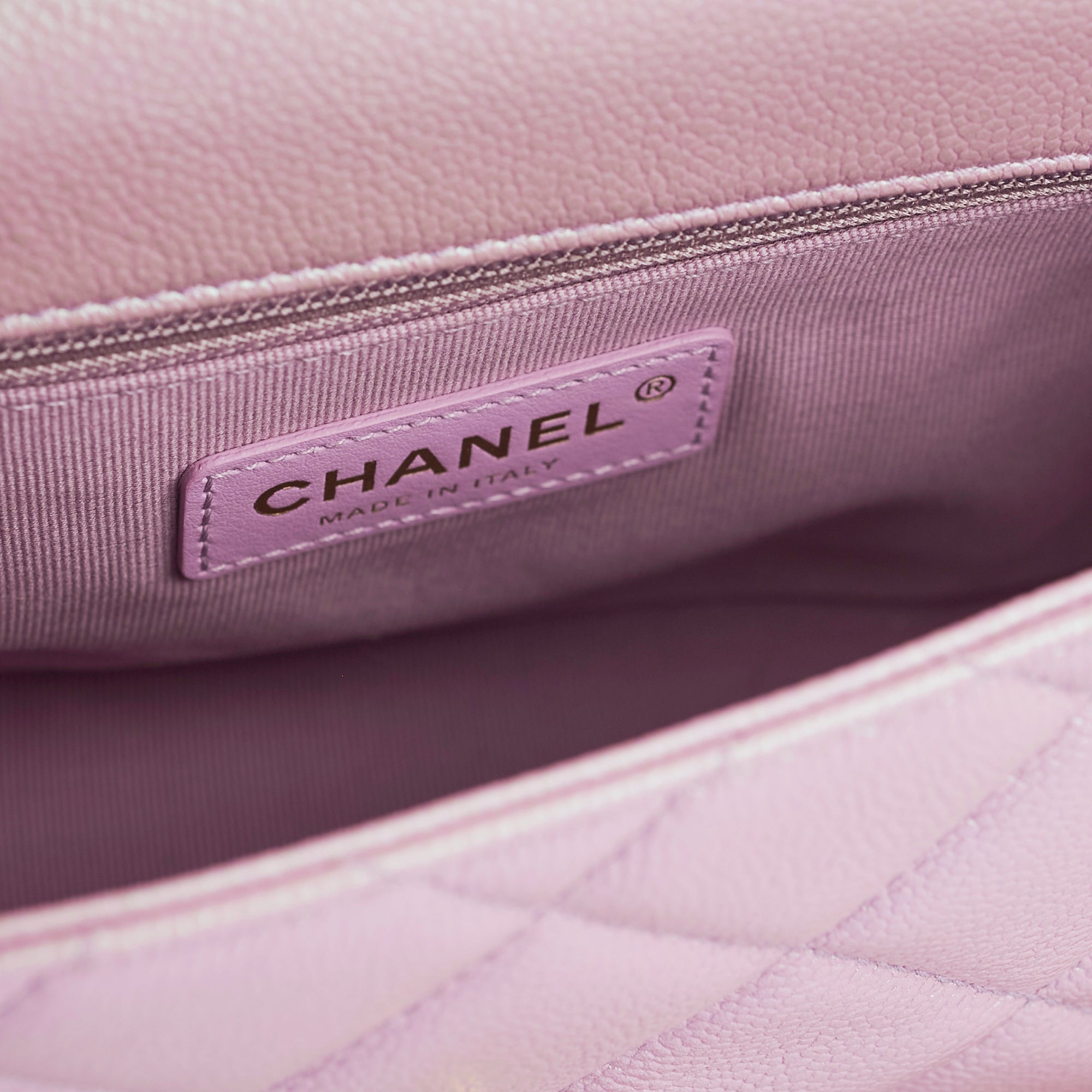 Chanel Caviar Leather My Perfect Square Mini Bag Iridescent Pink with Microchip - Perfect for Evening Parties, Date Nights & Luxury Fashion Accessories