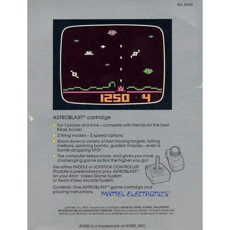 Atari 2600 Astroblast Game Cartridge - Classic Retro Video Game for Atari 2600 Console - Perfect for Nostalgic Gaming and Collectors