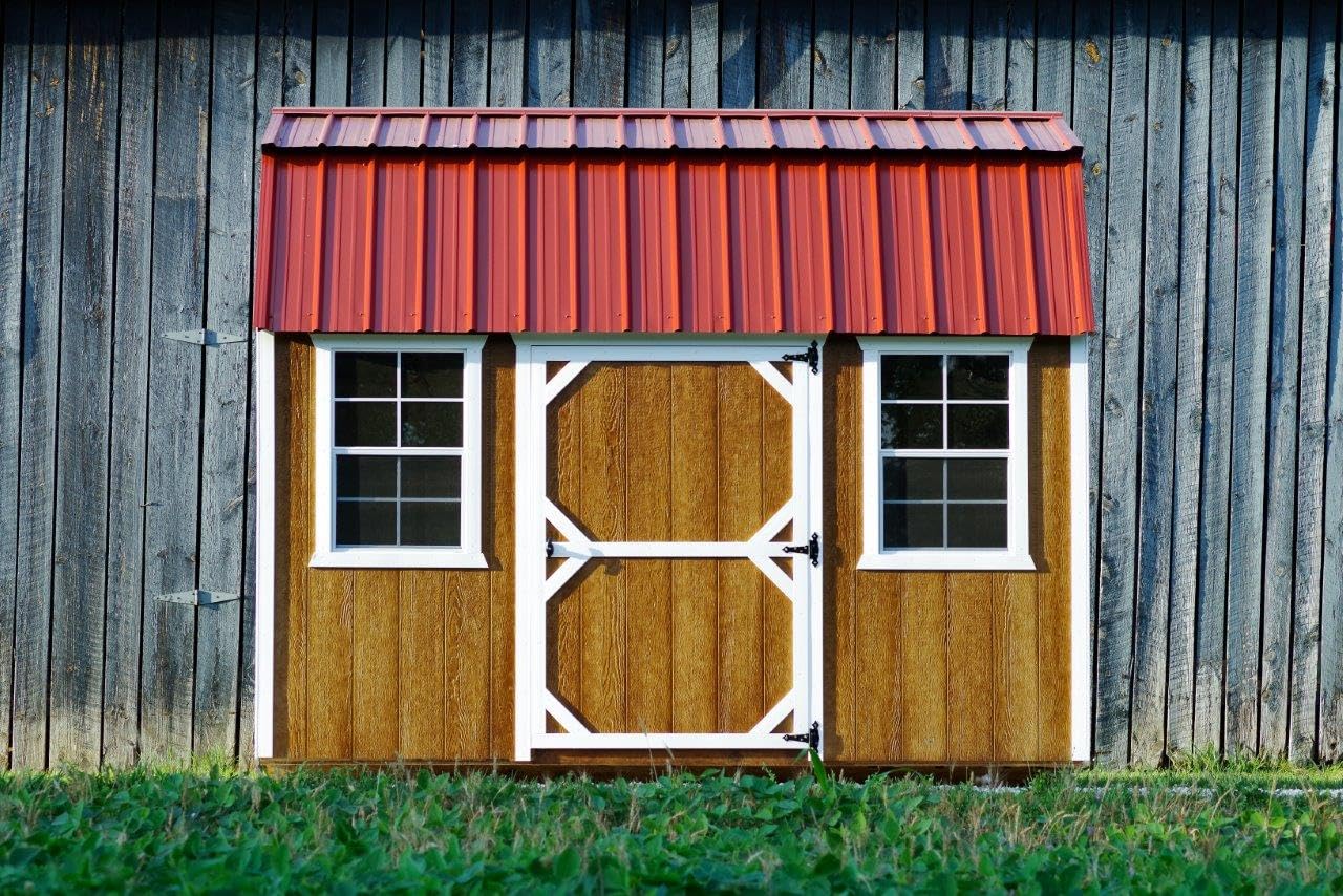 2 Pack Black Flush Shed Windows 18
