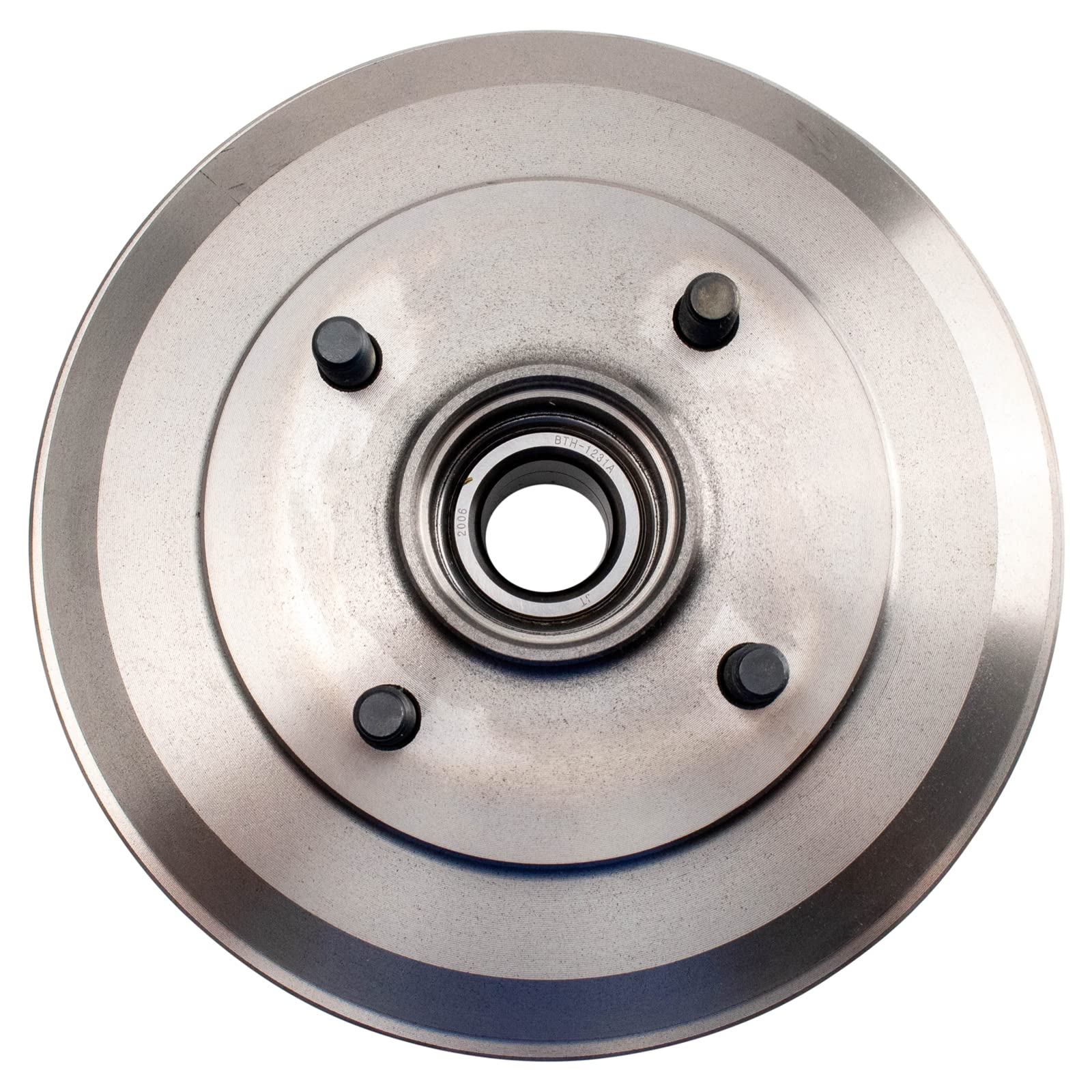 TRQ Rear Brake Drum Pair Set for 2009-2011 Ford Focus - Durable Replacement Brake Drums for Smooth Stopping Power - Perfect for City Driving and Highway Commutes