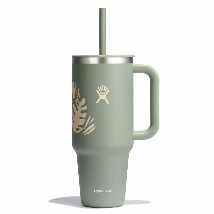 40 oz Insulated Stainless Steel Travel Tumbler with Lid & Straw - Keeps Drinks Hot/Cold for 24 Hours - Perfect for Coffee, Water & Smoothies on the Go - Ideal for Commuting, Hiking & Office Use
