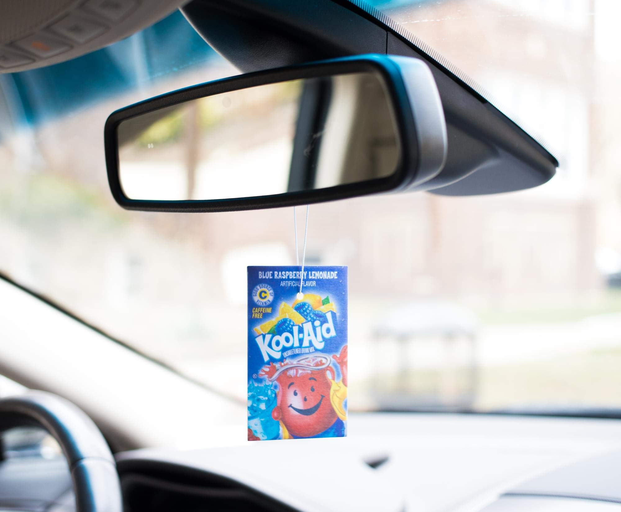 Kool-Aid Packet Car Air Freshener Set of 3 - Tropical Punch, Blue Raspberry & Orange Scents | Long-Lasting Odor Eliminator for Car, Home & Office | Perfect for Road Trips, Work Spaces & Small Rooms