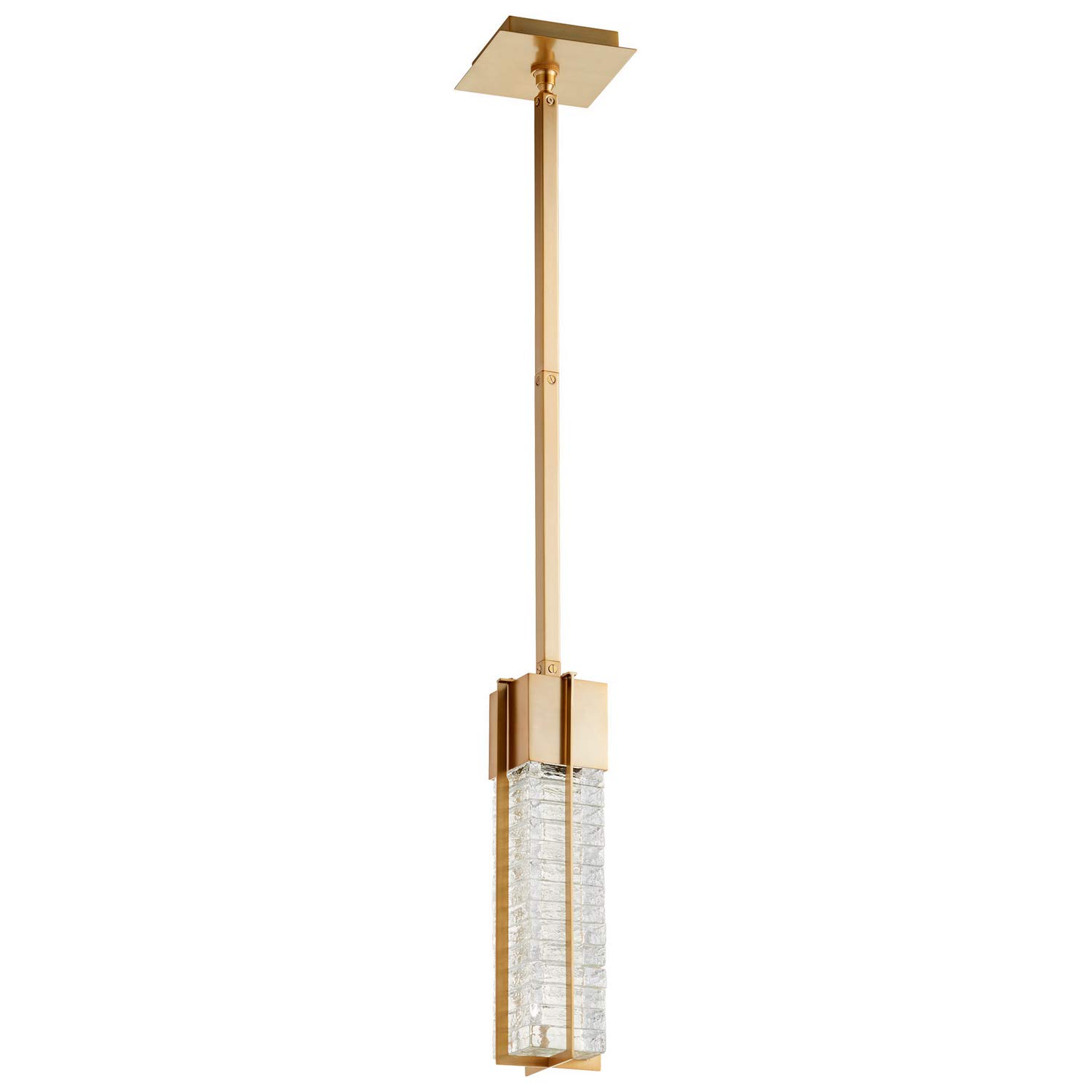 Cyan Design 10067 Kallick 1-Light 4-Inch Aged Brass Pendant Ceiling Light Fixture - Perfect for Kitchen Island, Dining Room, or Entryway Lighting