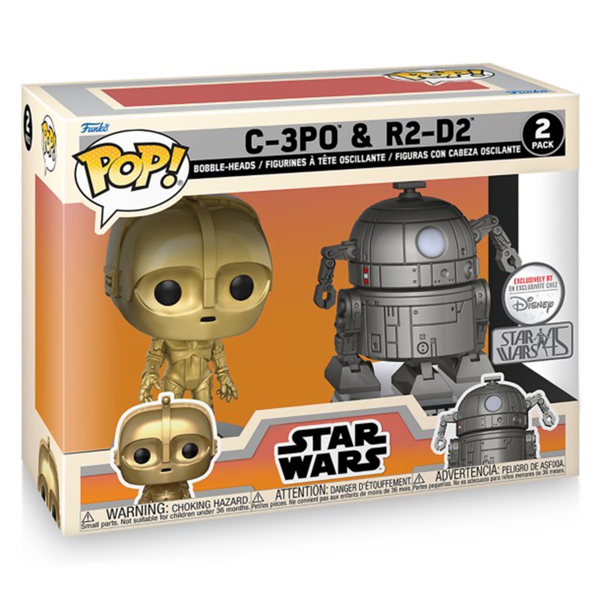 Star Wars R2-D2 and C-3PO Concept Series Action Figures - Collectible Toys for Fans & Display at Home or Office