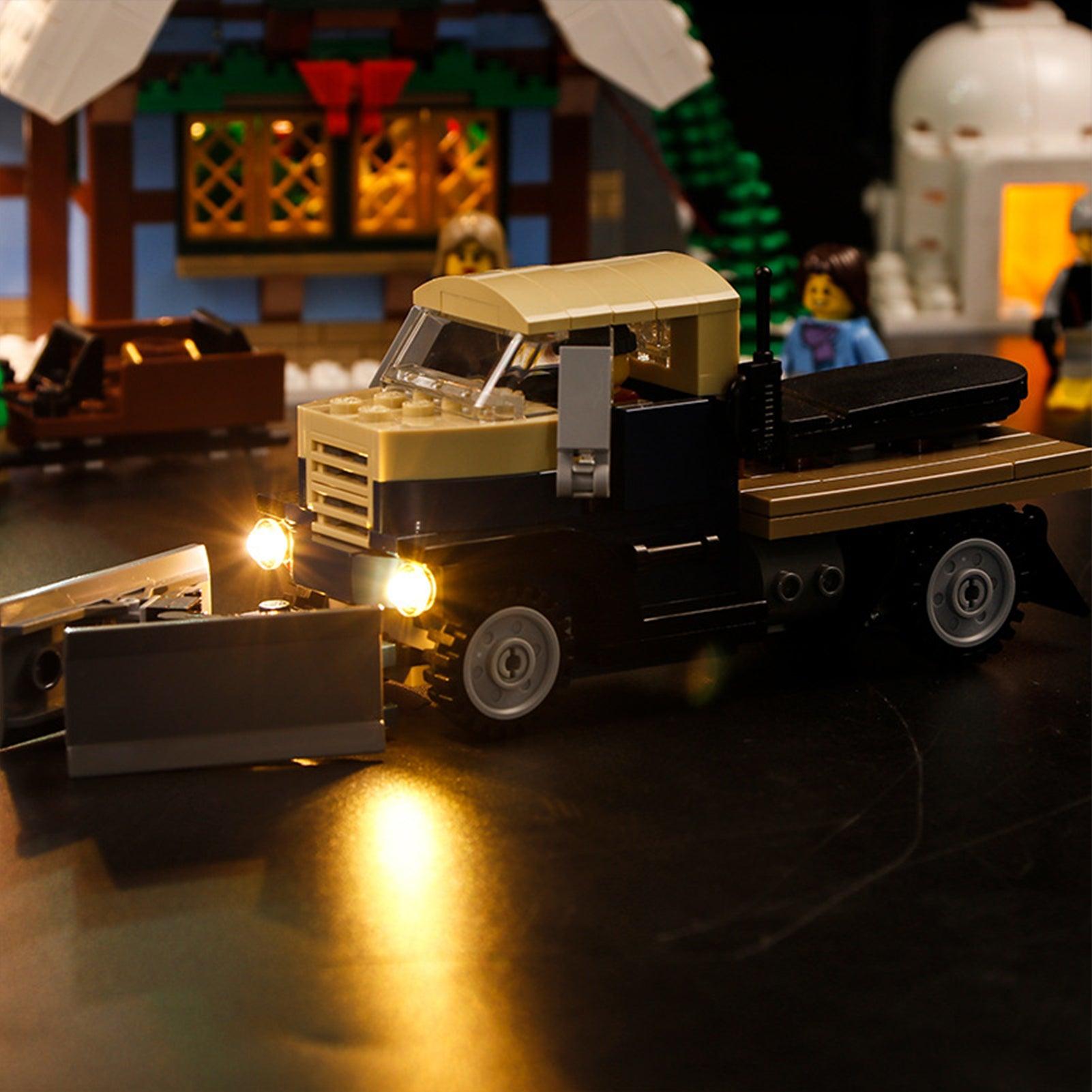 Lego Creator Winter Village Post Office 10222 Light Kit - Compatible with Lego Sets - Perfect for Holiday Displays & Winter Village Scenes