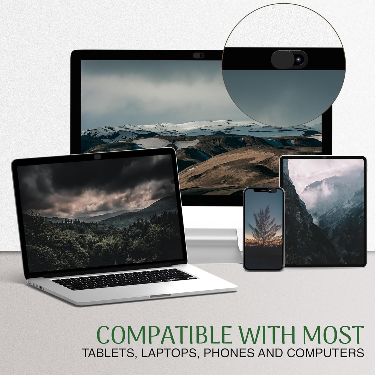 6-Pack MESMOS Thin Laptop Camera Cover Sliders - Privacy Protector for MacBook, iPad, iPhone & Computers (Small Size) | Ideal for Online Meetings, Remote Work & Web Security
