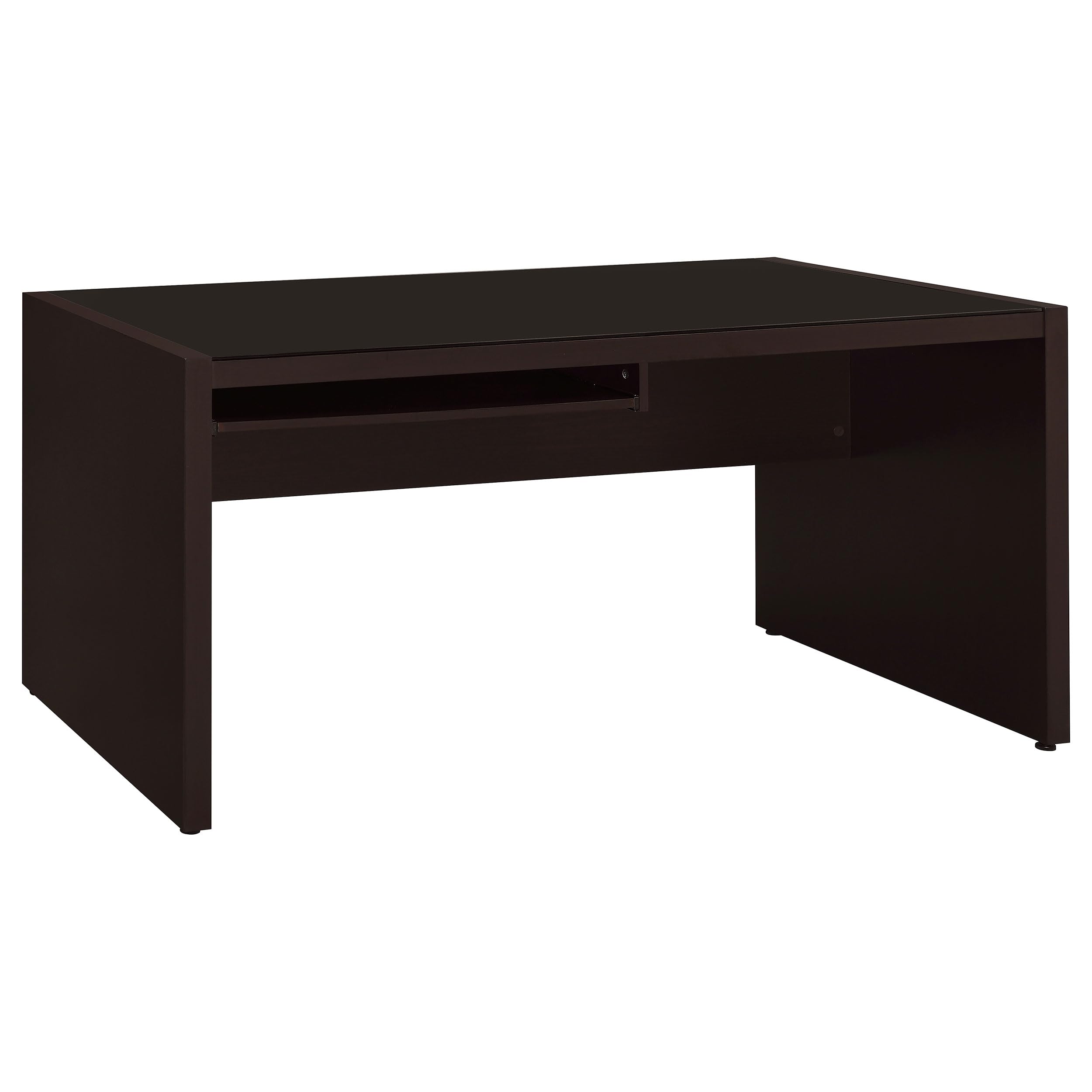 Skylar Computer Desk with Keyboard Drawer by Coaster Furniture - Cappuccino Finish 800901 | Home Office Desk for Small Spaces, Gaming & Study