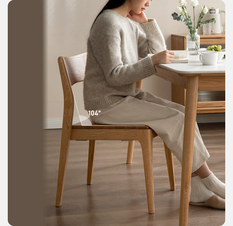 Solid Oak & Ash Wood Stacking Dining Chairs - Heavy Duty & Space-Saving for Restaurants, Events & Home Use