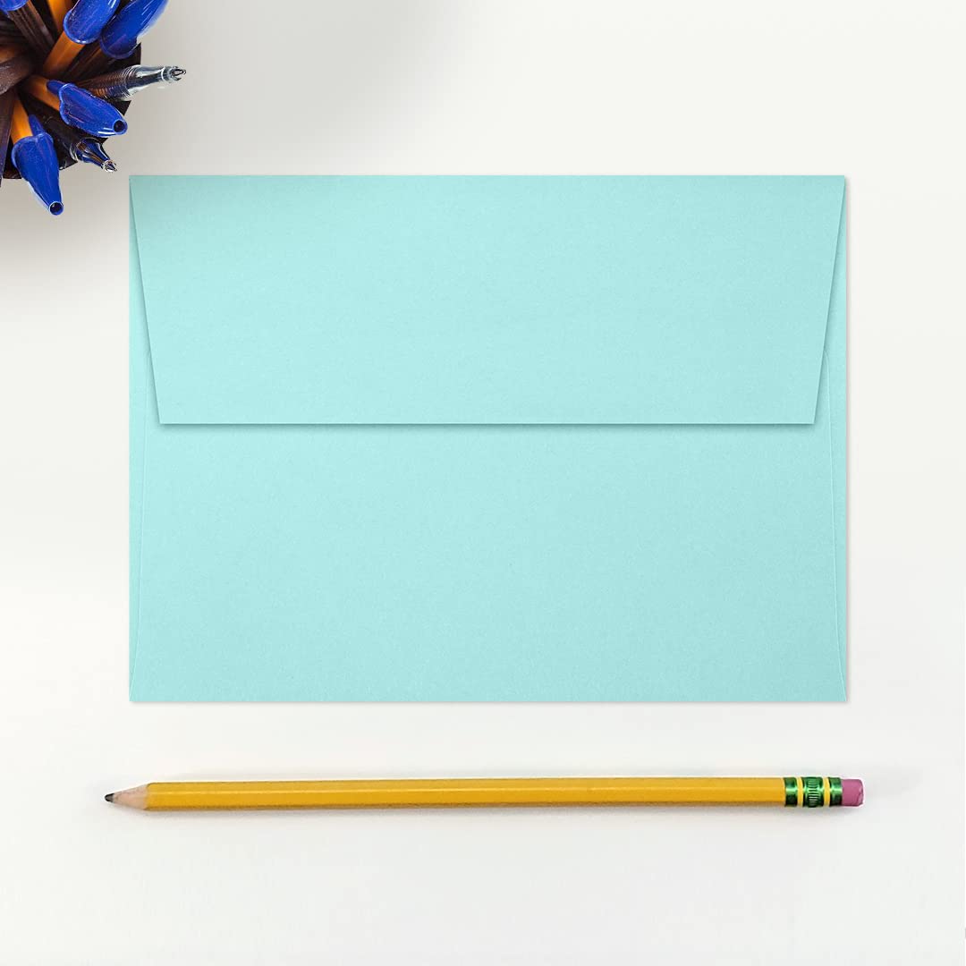 LUXPAPER A7 Printable Invitation Envelopes - 80 lb. Seafoam Green, 5.25