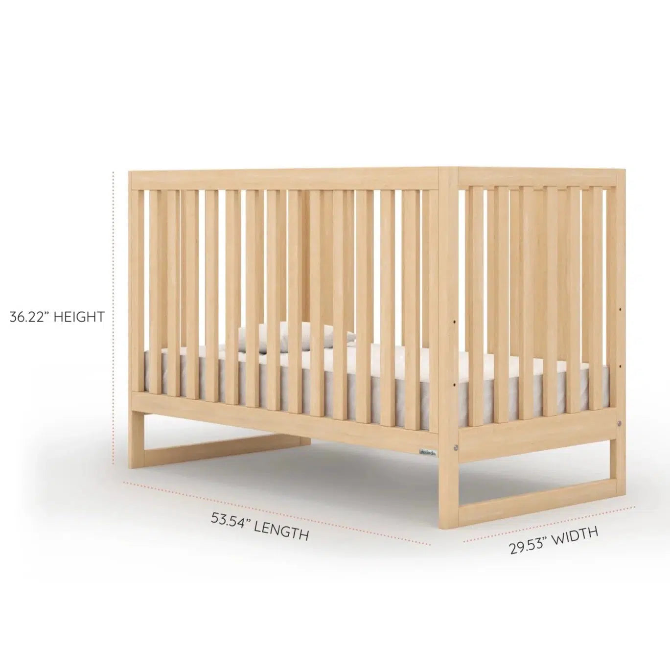 Austin 3-in-1 Convertible Baby Crib - Toddler Bed & Daybed with Adjustable Mattress Height | Nursery Furniture for Newborns & Growing Kids | Perfect for Small Spaces & Modern Nurseries