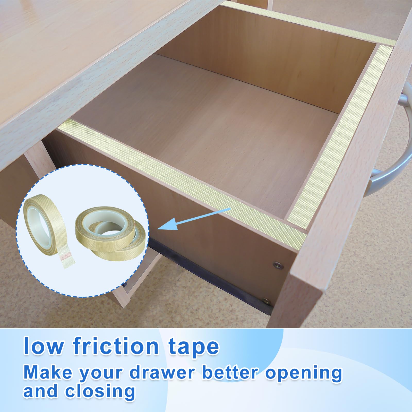 3 Rolls Low Friction PTFE Tape - 1/2