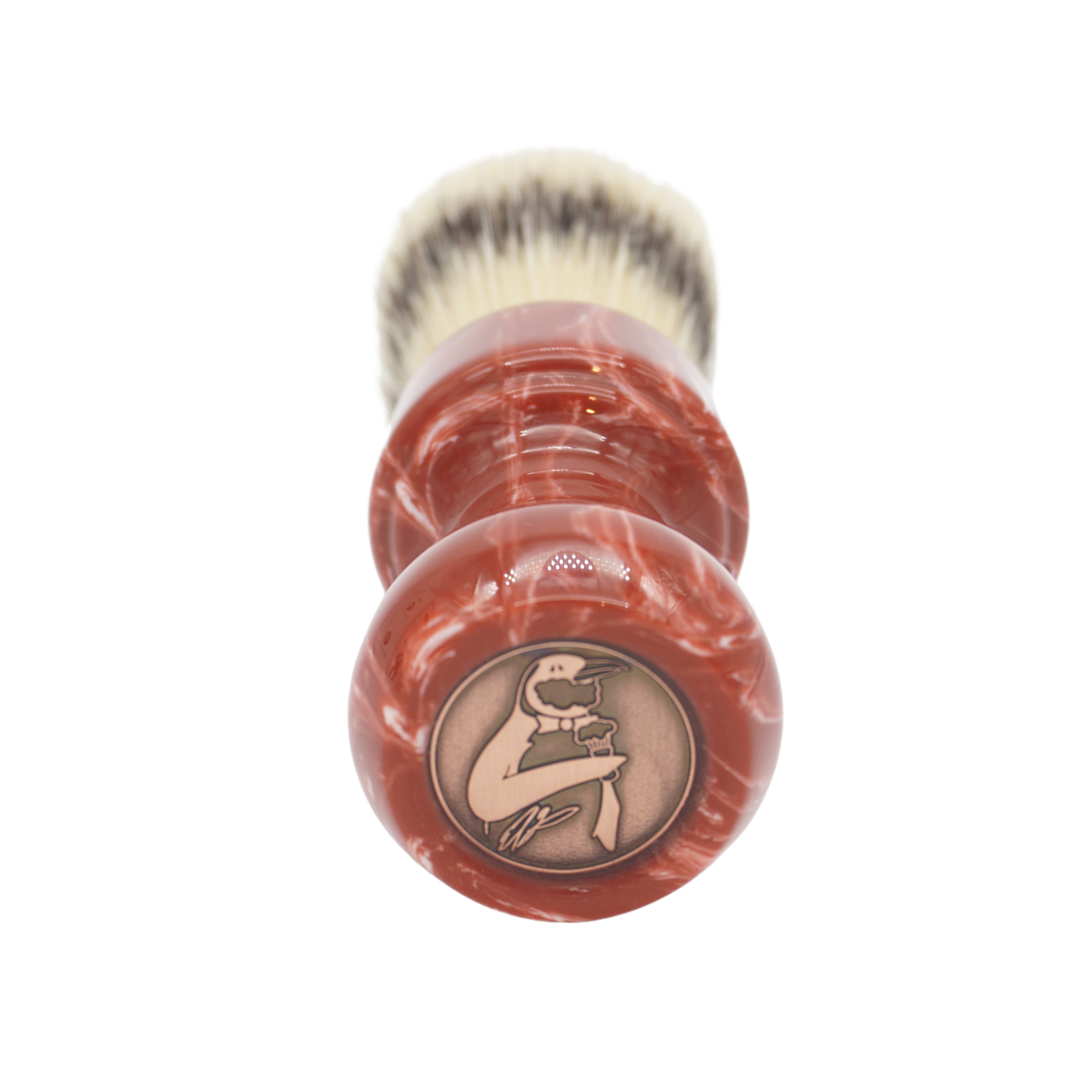 24mm Semogue Striped Boar Premium Shaving Brush with AP Shave Co. Strawberry Cream Handcrafted Handle - Perfect for Wet Shaving & Beard Care Routine