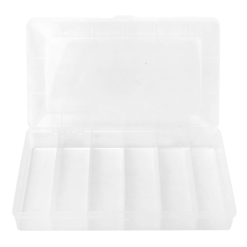 Bnineteenteam 15-Compartment Transparent Grid Guitar Pick Case - Storage Box for Picks, Jewelry & Small Accessories | Perfect for Musicians, Travel & Organizing