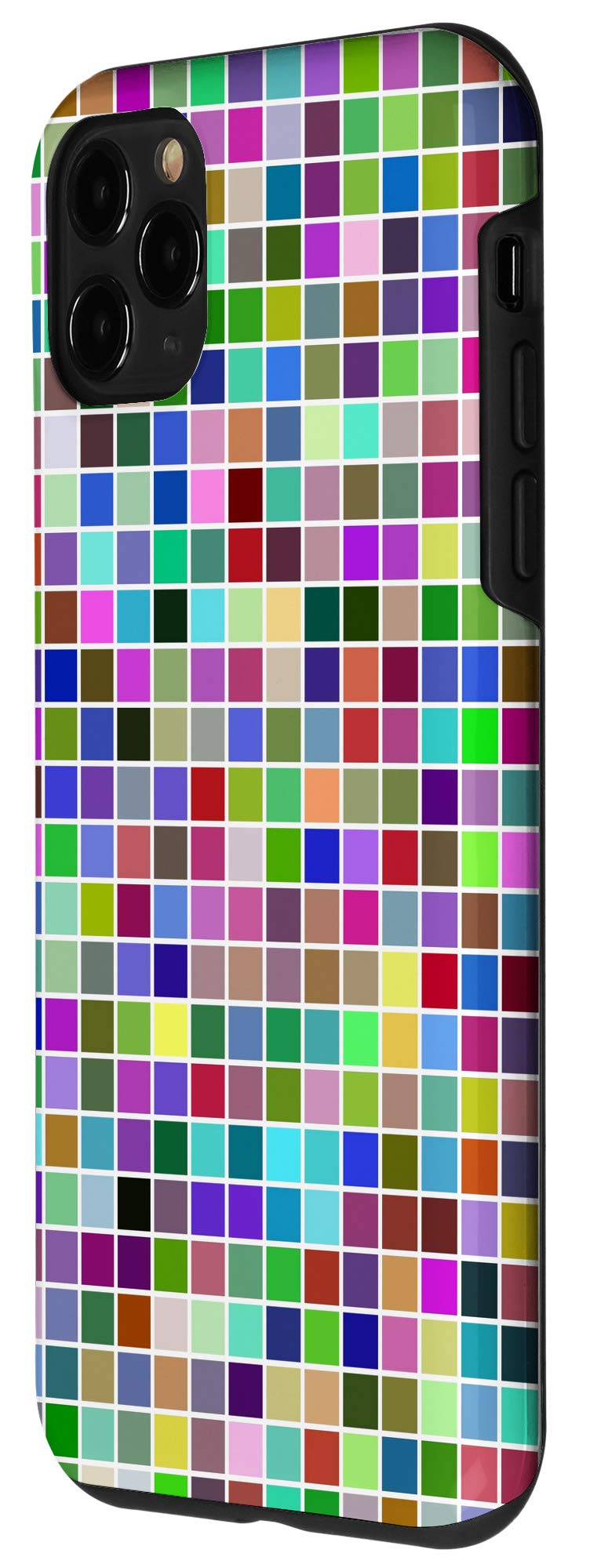 iPhone 11 Pro Case - Colorful Tile Pixel Mosaic Design, Slim Protective Cover with Shock Absorption | Perfect for Everyday Use, Travel & Style Statement