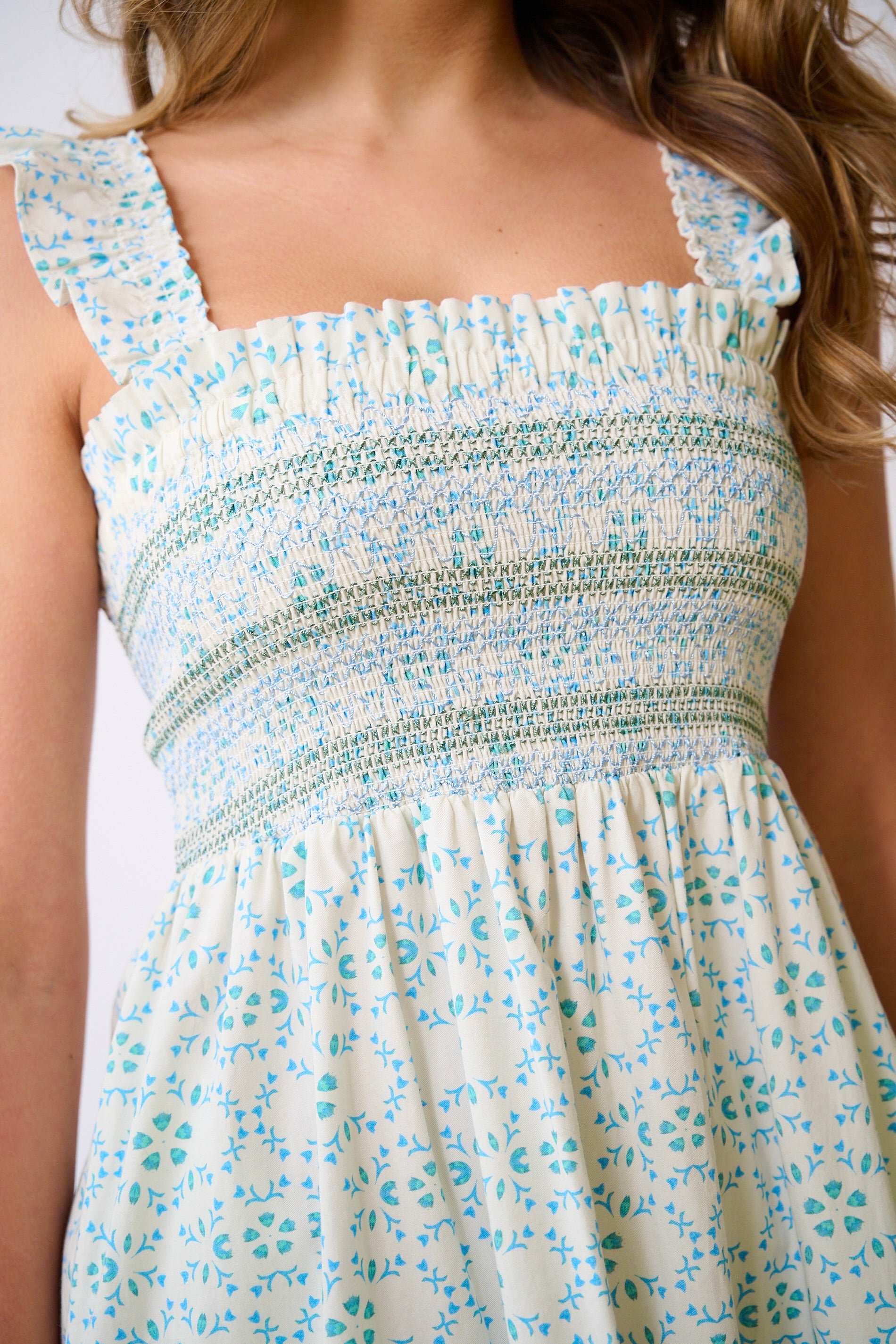 Palmer Dress in Periwinkle Blue - Elegant Flowy Midi Dress for Women | Perfect for Weddings, Parties & Summer Outfits