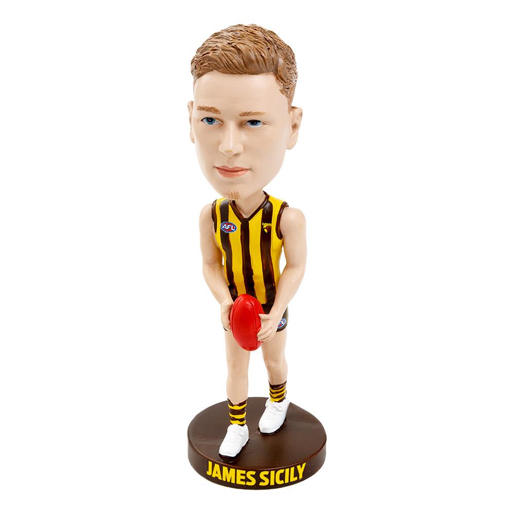 AFL Hawthorn Hawks James Sicily Bobblehead - Officially Licensed AFL Collectible - Perfect for Fans, Sports Memorabilia & Home Decor