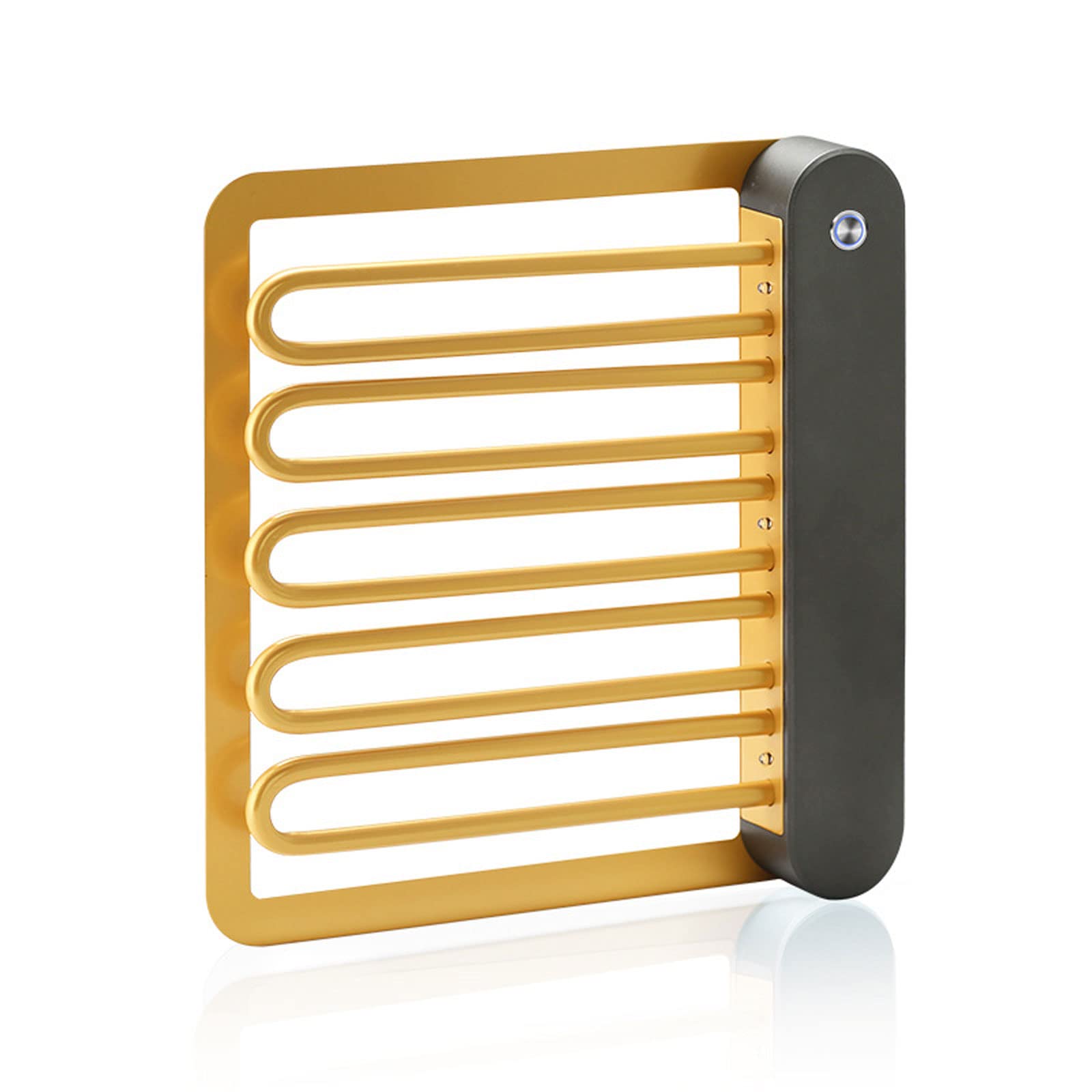 Electric Heated Towel Rail Warmer - Adjustable Thermostat & Timer, Bathroom Towel Radiator for Walls & Floors - Perfect for Cozy Bathrooms, Spas, and Luxury Homes